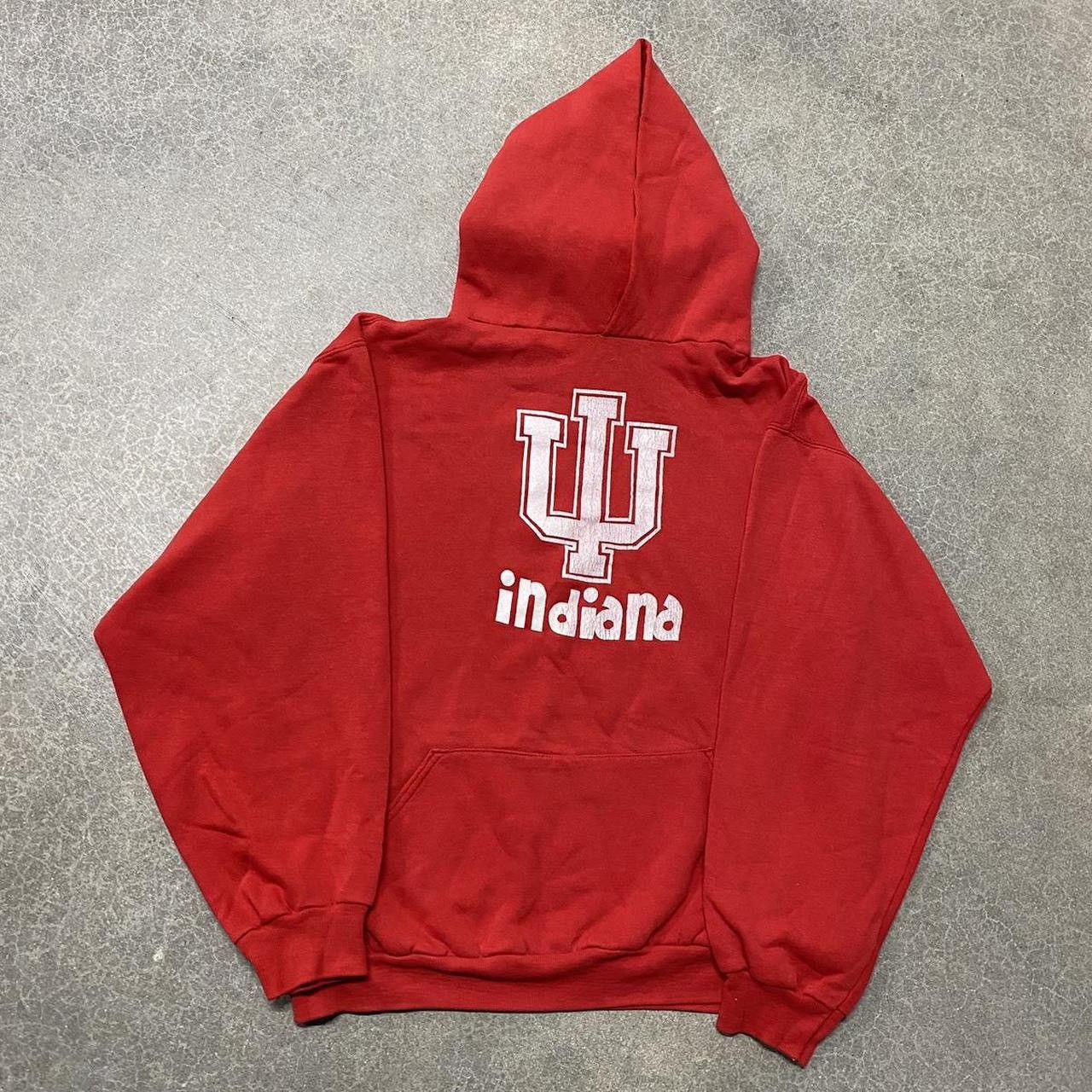 Russell Athletic × Vintage Vintage 70s Russell Athletics Indiana University Hoodie Size US L / EU 52-54 / 3 - 1 Thumbnail
