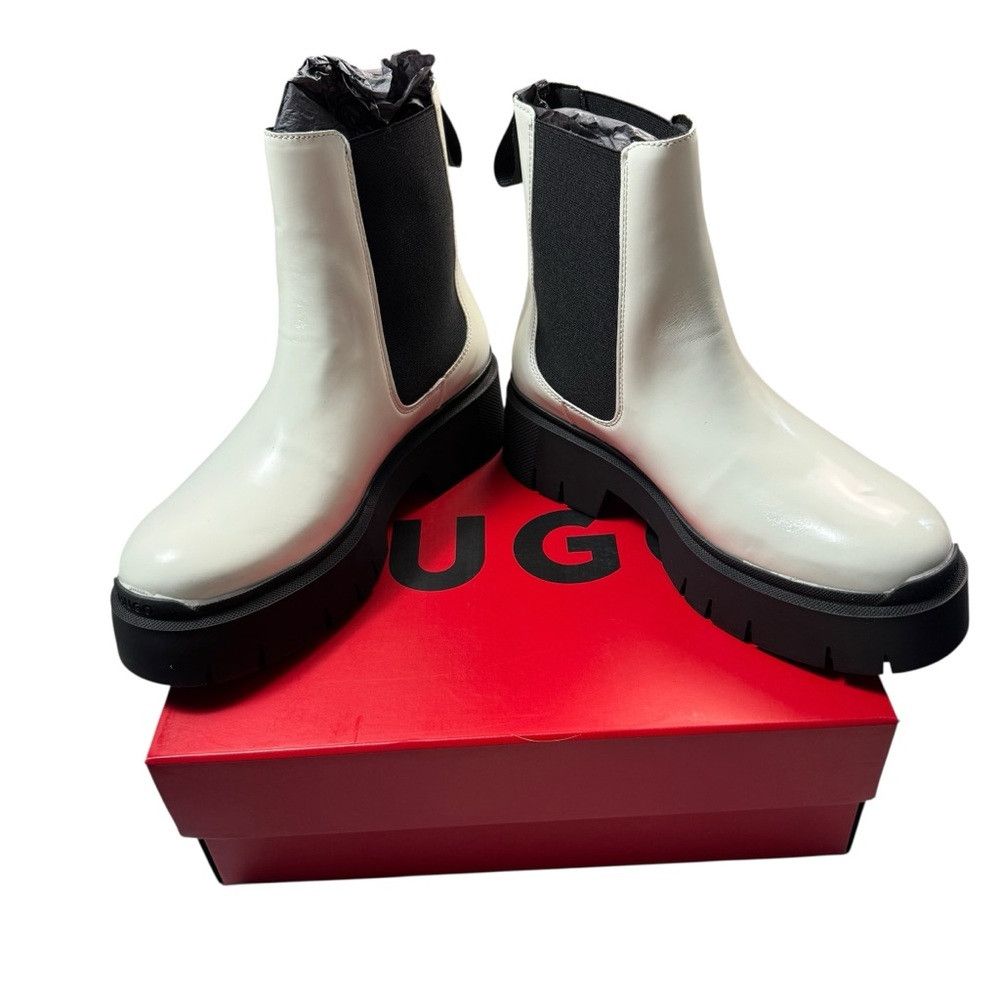 Hugo Boss New HUGO BOSS Kris Chunky Slip On Chelsea Portugal Boots In Size US 8 / IT 38 - 5 Thumbnail
