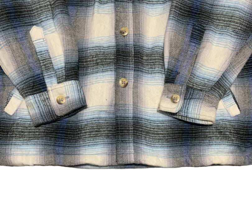Japanese Brand Vintage Plaid Wool Flannel Shirt Jacket By Moineau Size US M / EU 48-50 / 2 - 3 Thumbnail