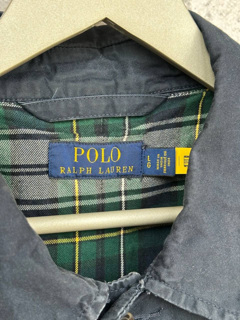Polo Ralph Lauren Polo Ralph Lauren English Plaid Lined Trench Coat Navy Size US L / EU 52-54 / 3 - 17 Thumbnail