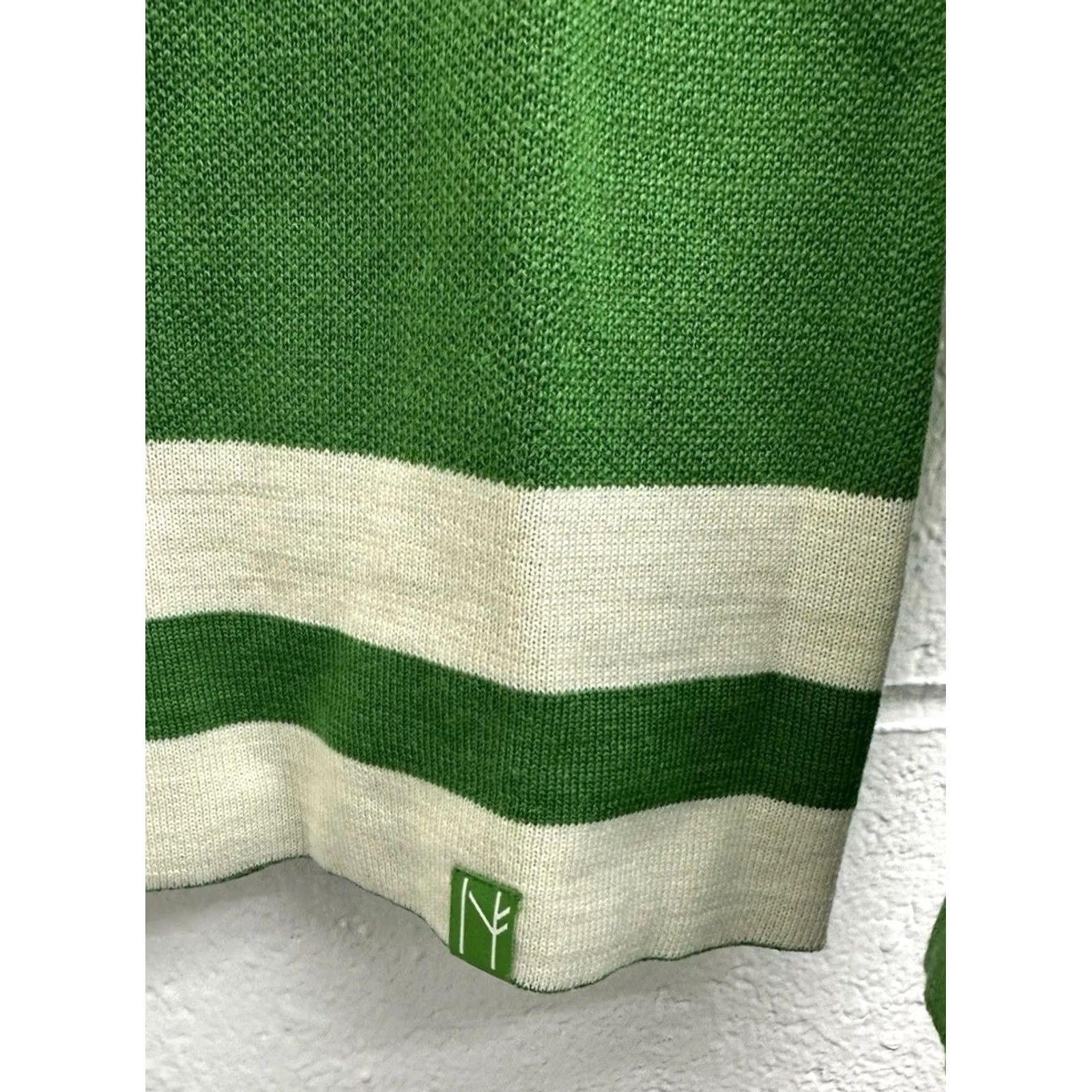 Calvin Klein VINTAGE CK Bradley St. Moritz 1/2 Zip Merino Blend Kelly Green Half Zip Sweater Medium Women Size M / US 6-8 / IT 42-44 - 7 Thumbnail