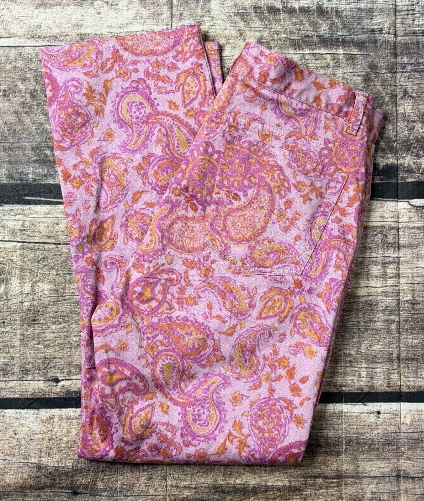 Lauren Ralph Lauren Lauren Ralph Lauren Pants Women Size 4 Paisley Pink Size 27" / US 4 / IT 40 - 1 Thumbnail