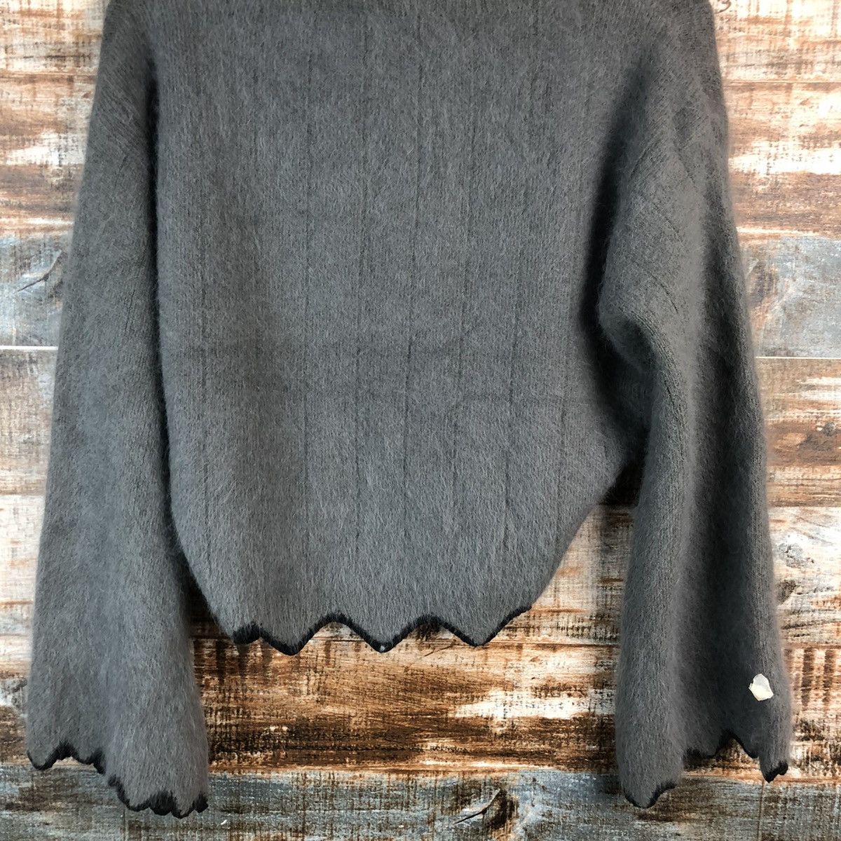 Homespun Knitwear By Rami Us Ji Grey cardigan Knitwear #A2348 Size M / US 6-8 / IT 42-44 - 13 Thumbnail