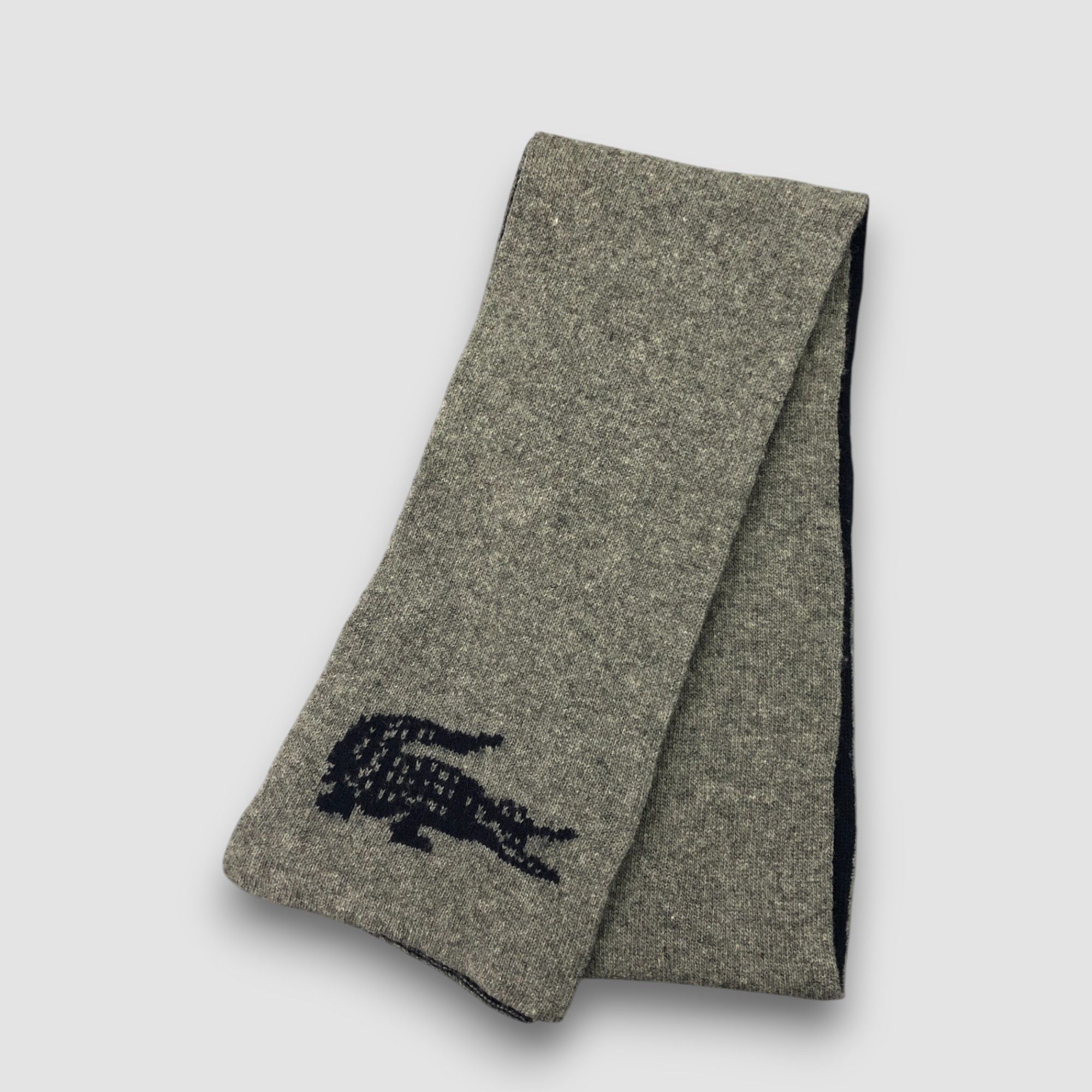 Lacoste Vintage Lacoste Scarf Muffler Wool Knit Winter Scarves Size ONE SIZE - 4 Thumbnail