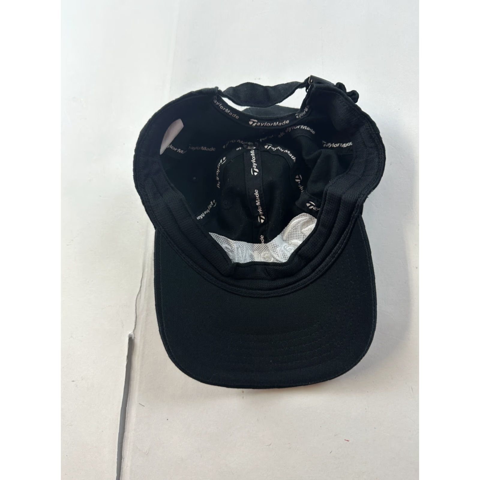 TaylorMade TaylorMade Hat Mens Adjustable Strapback Black Spellout Logo Baseball Cap Size ONE SIZE - 2 Thumbnail