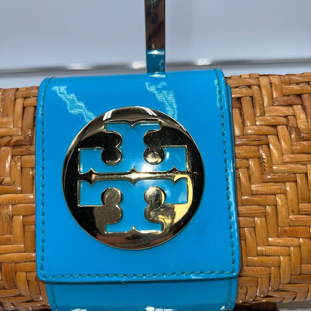 Tory Burch Tory Burch Patent Leather and Wicker Snap Closure Clutch Bag **see photos and description Size ONE SIZE - 2 Thumbnail