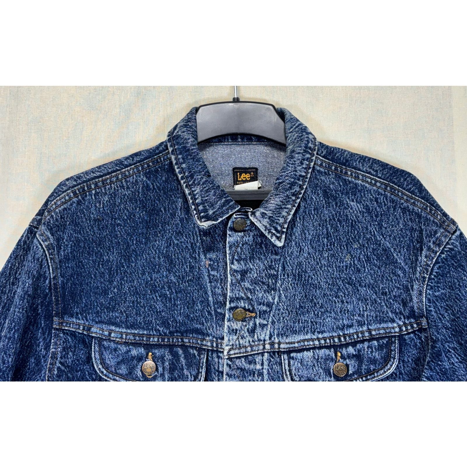 Lee Lee Denim Trucker Jacket Men’s Large Classic 4 Pocket Jacket Size US L / EU 52-54 / 3 - 8 Thumbnail