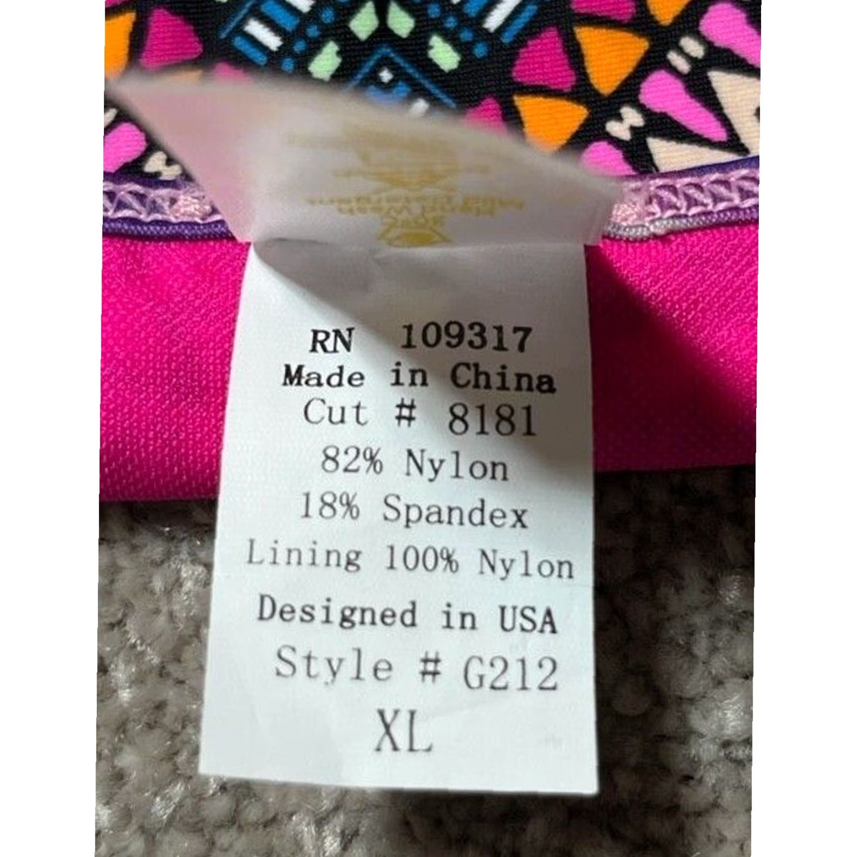 Swims Swim Systems Bikini Swim Bottom XL Pink Aztec Chevron Boho 70s Mid-rise Women Mens? Size 40" / US 18 - 7 Thumbnail
