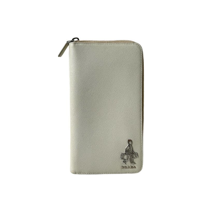 Prada Prada Saffiano Leather Zip Around Wallet ONE SIZE Size ONE SIZE - 1 Thumbnail