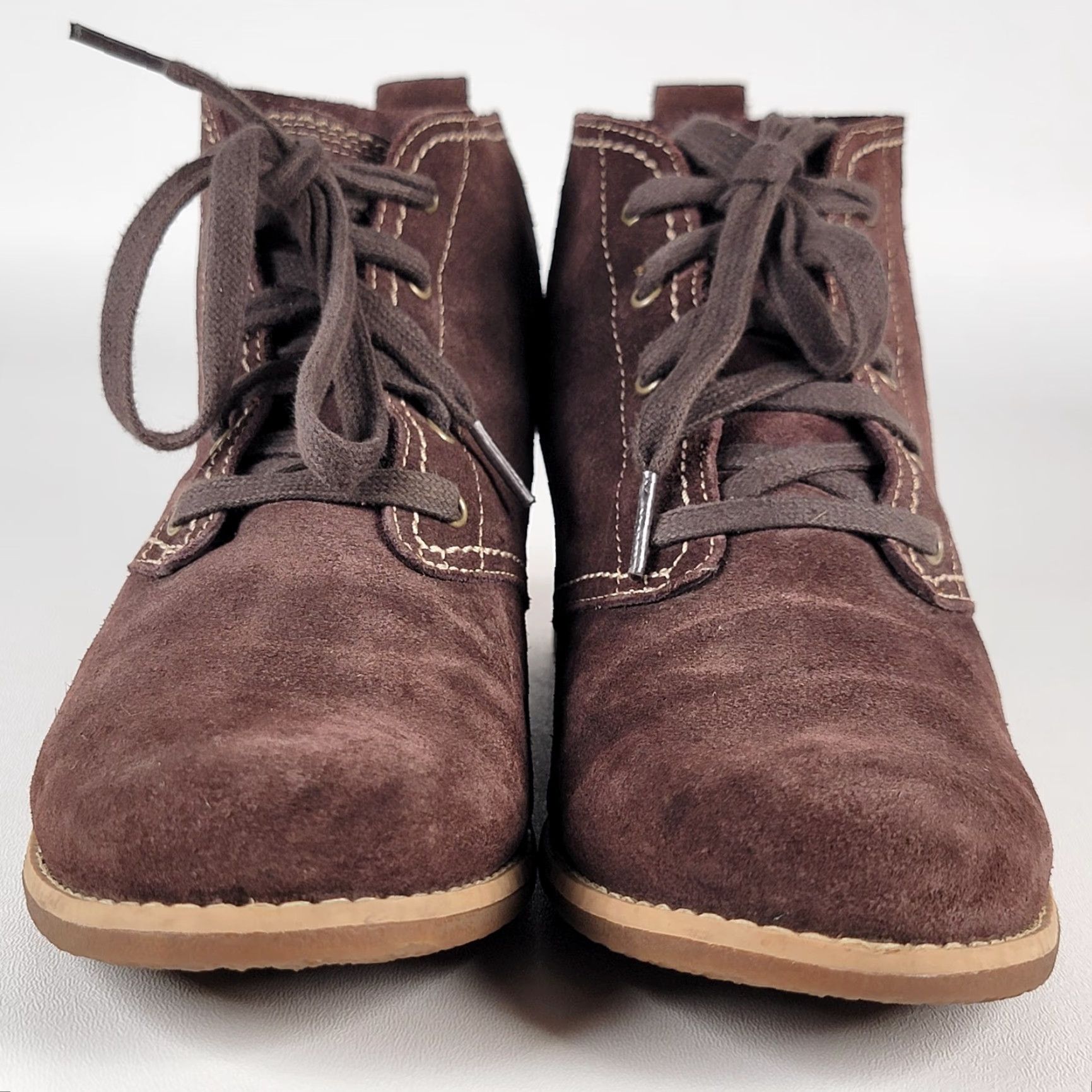 Timberland Timberland Brown Leather Women's Ankle Booties Lace Up Flat Heel 8.5/39.5 Casual Boots Size US 9 / IT 39 - 3 Thumbnail