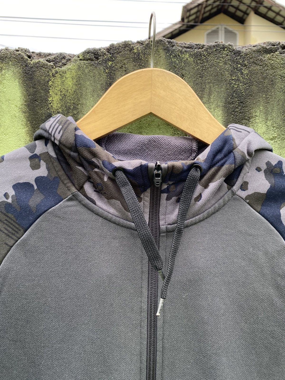 Nike Nike Dri-Fit Hoodie Zip Camo Sleeve Raglan Urban Style Size US M / EU 48-50 / 2 - 2 Thumbnail