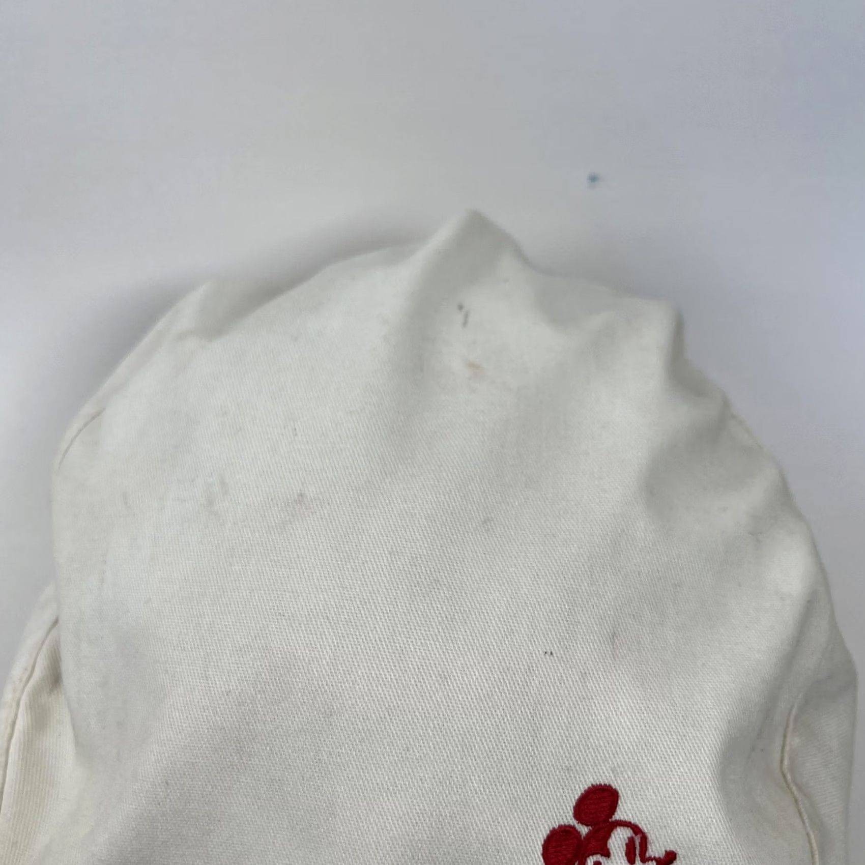 Disney VINTAGE Walt Disney Productions Hat Cap Mens XL White Mickey Mouse Newsboy USA Size ONE SIZE - 4 Thumbnail