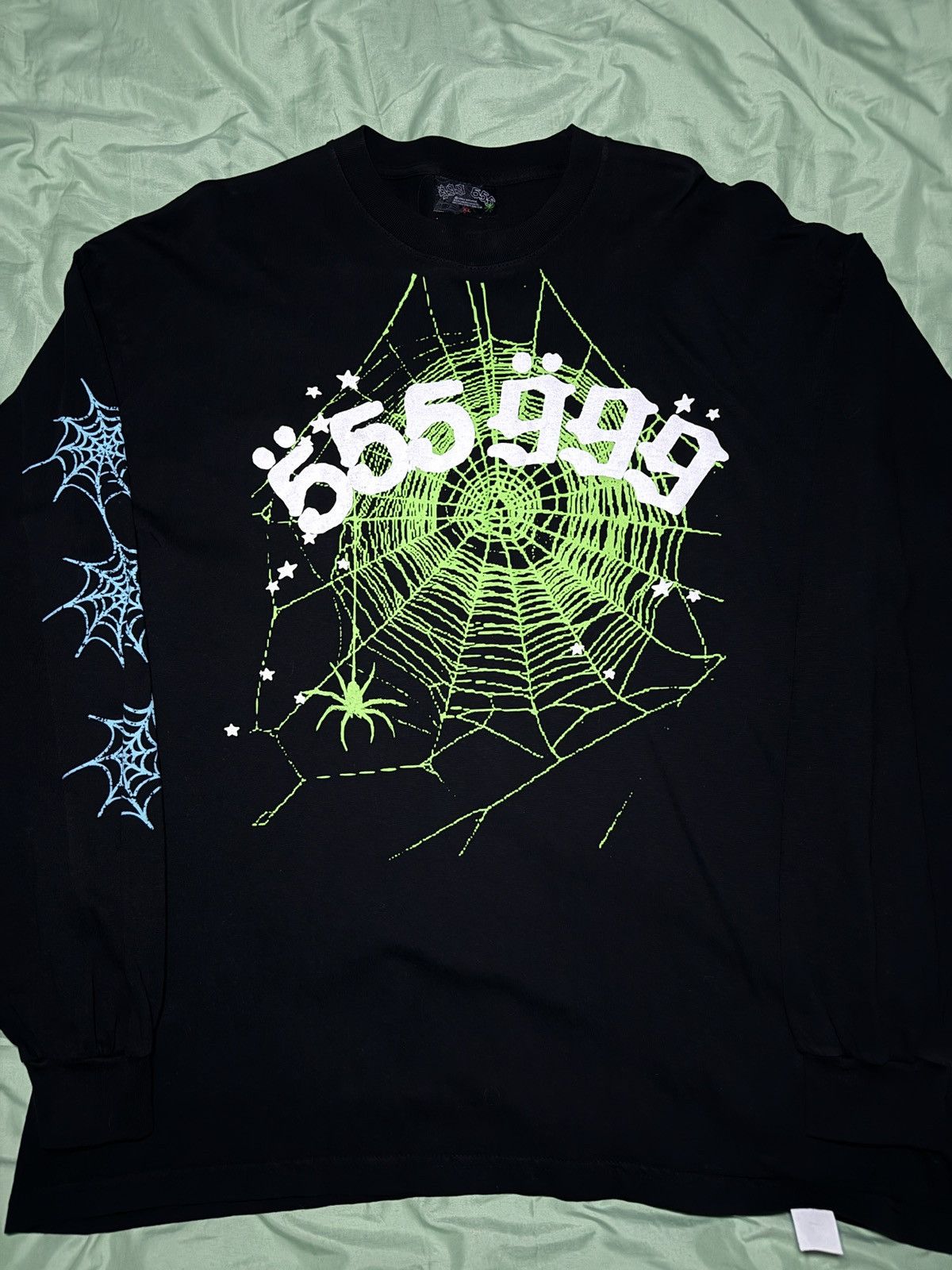 image of 999 Club x Spider Worldwide Sp5Der X Juice Wrld Long sleeve T-Shirt in Black, Men's (Size XL)