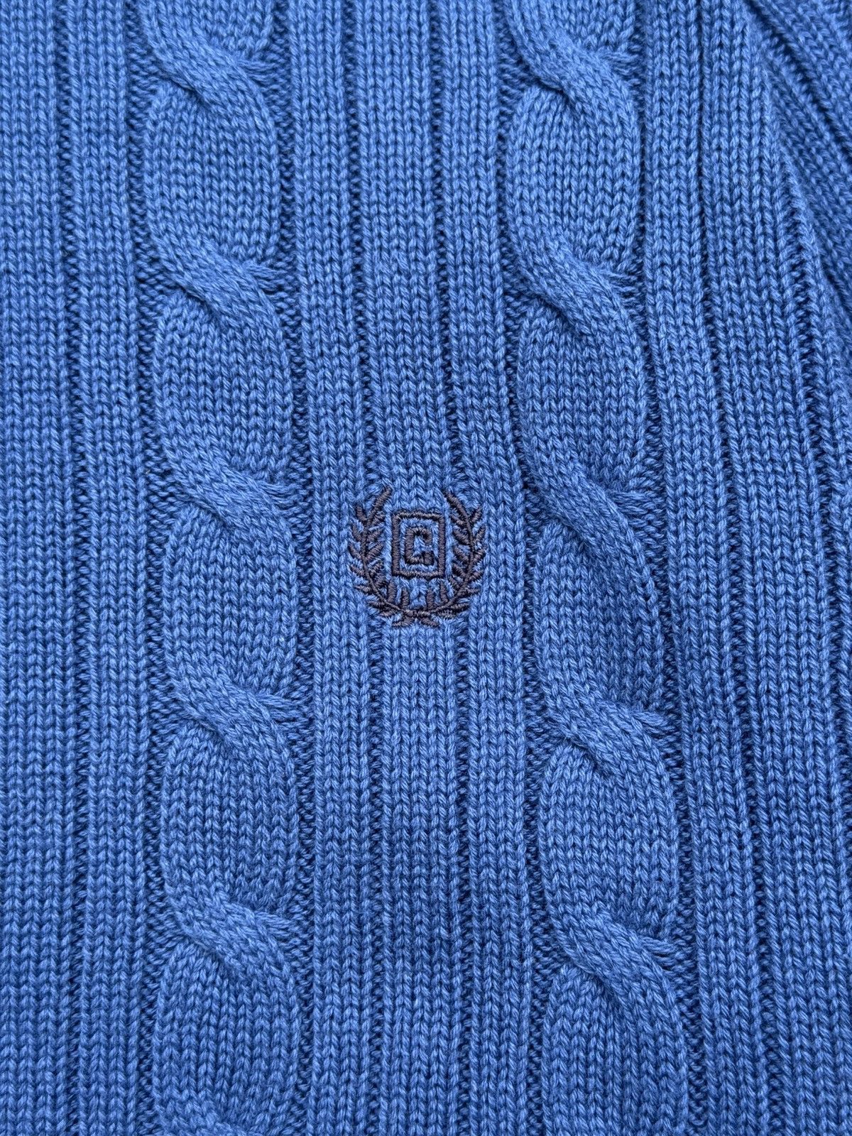 Chaps Chaps Pacific Royal Cable-Knit Cotton Crewneck Sweater Size US S / EU 44-46 / 1 - 2 Thumbnail