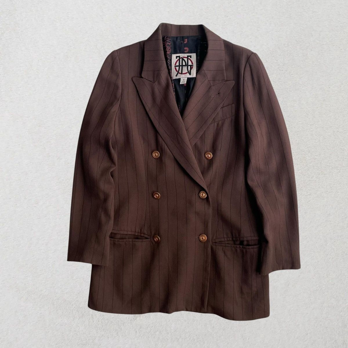Designer × Jean Paul Gaultier 2003 Jean Paul Gaultier Chocolate Brown Blazer Size 38R - 1 Thumbnail