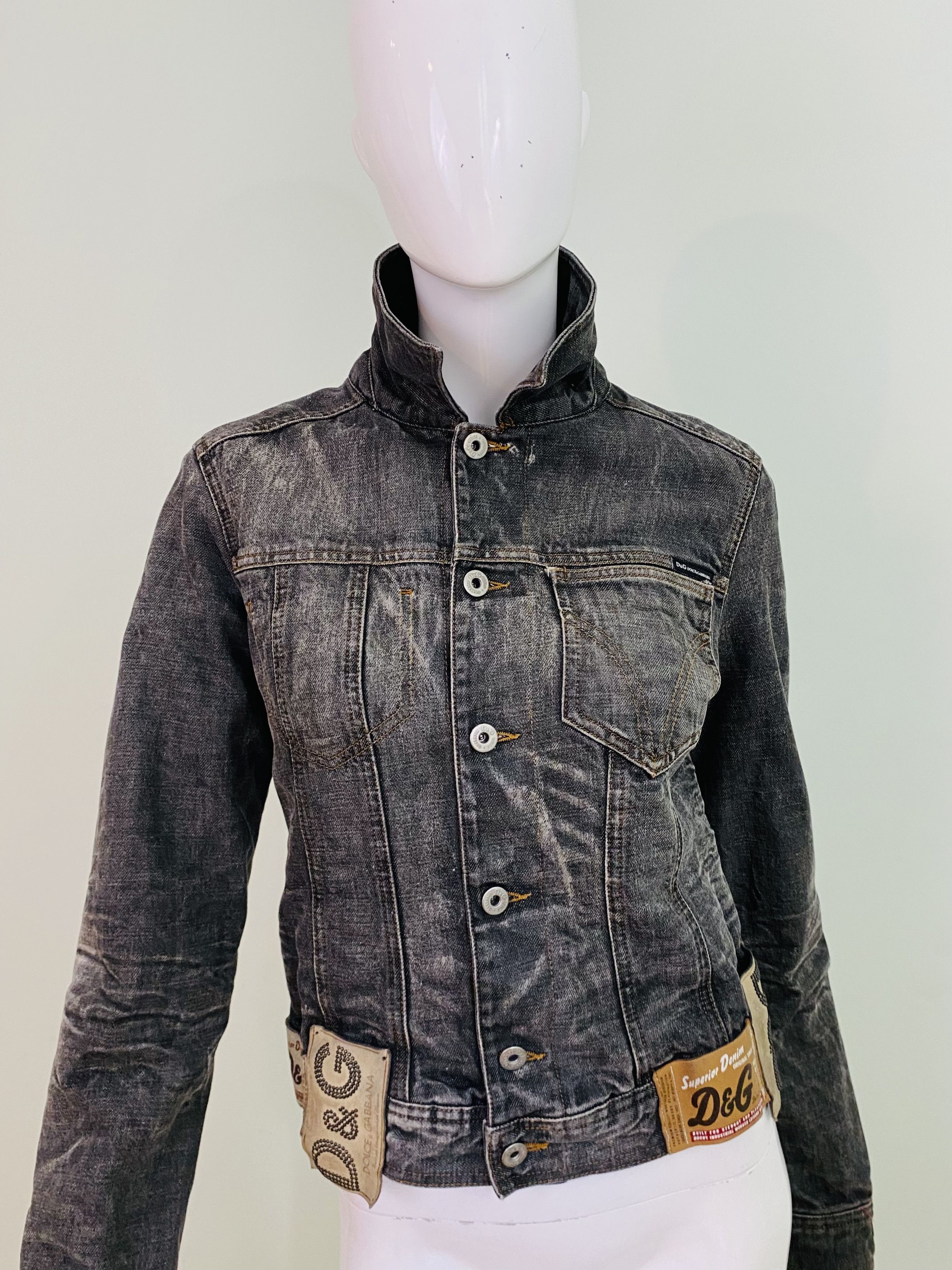 Dolce & Gabbana D&G Dolce and Gabbana Label Labels Patch Vintage Jacket Size XS / US 0-2 / IT 36-38 - 3 Thumbnail