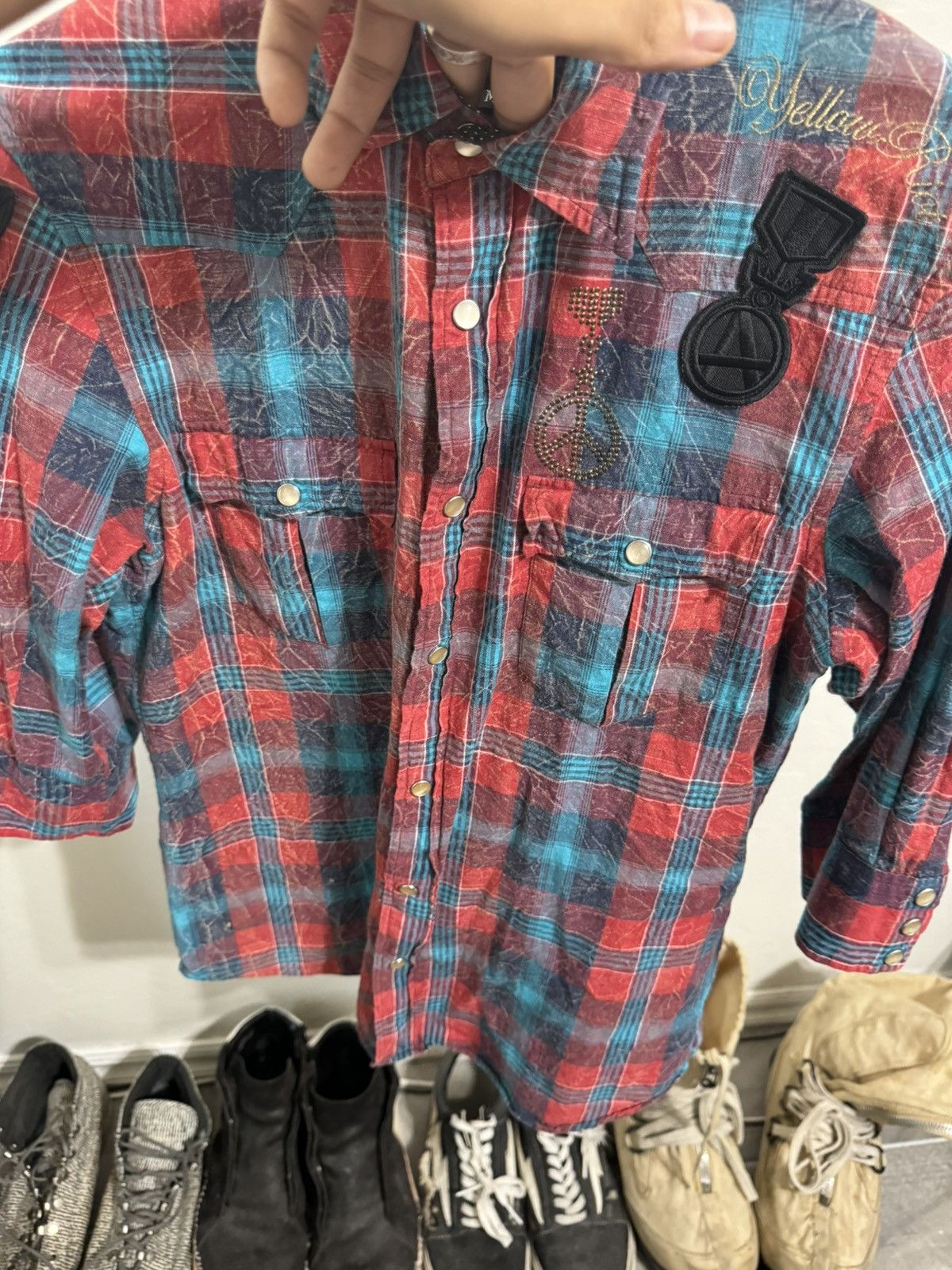 PPFM PPFM flannel checkered pearl snap button shirt Size US M / EU 48-50 / 2 - 6 Thumbnail