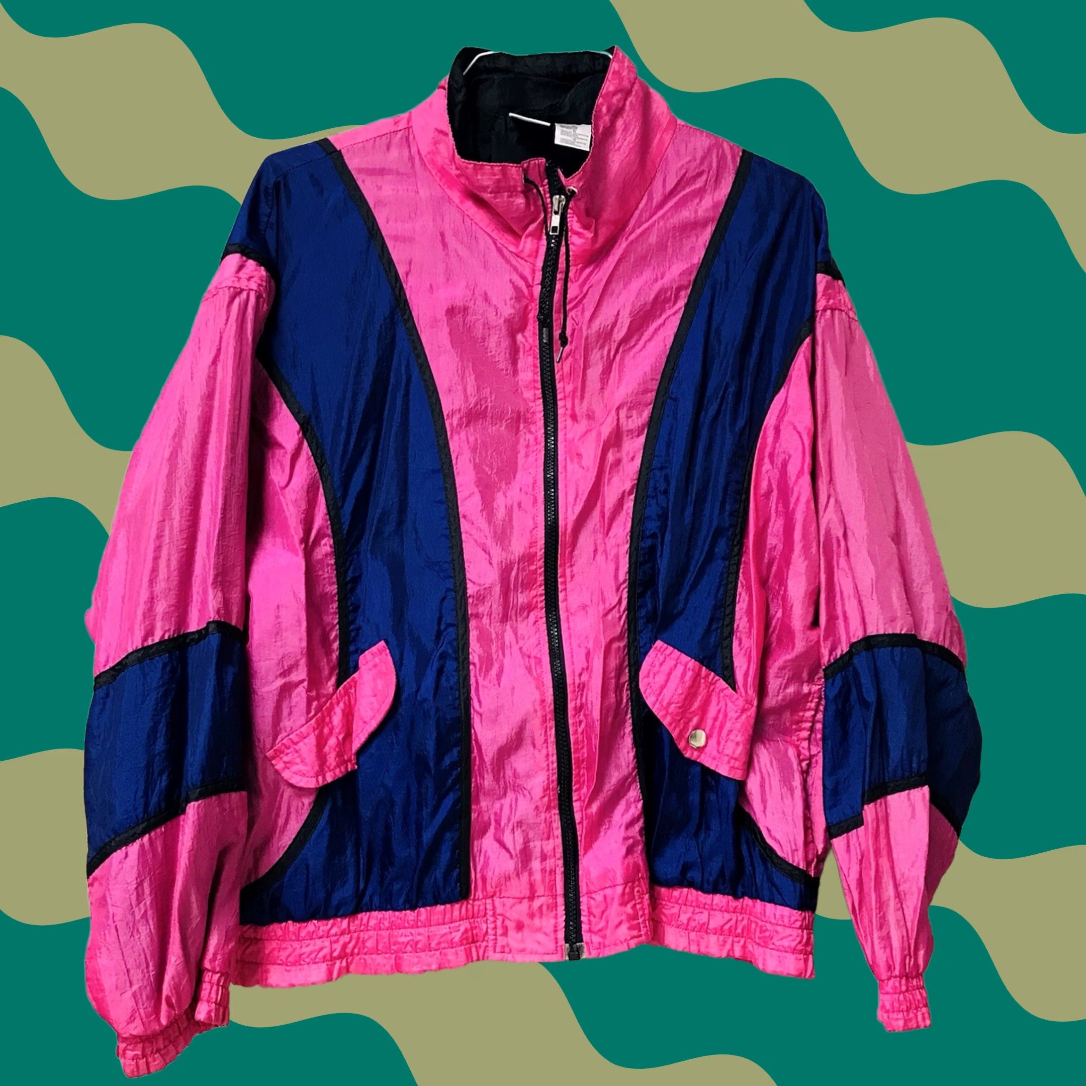 Athletic Works VINTAGE Athletic Works Women Windbreaker Jacket XL Size XL / US 12-14 / IT 48-50 - 1 Thumbnail