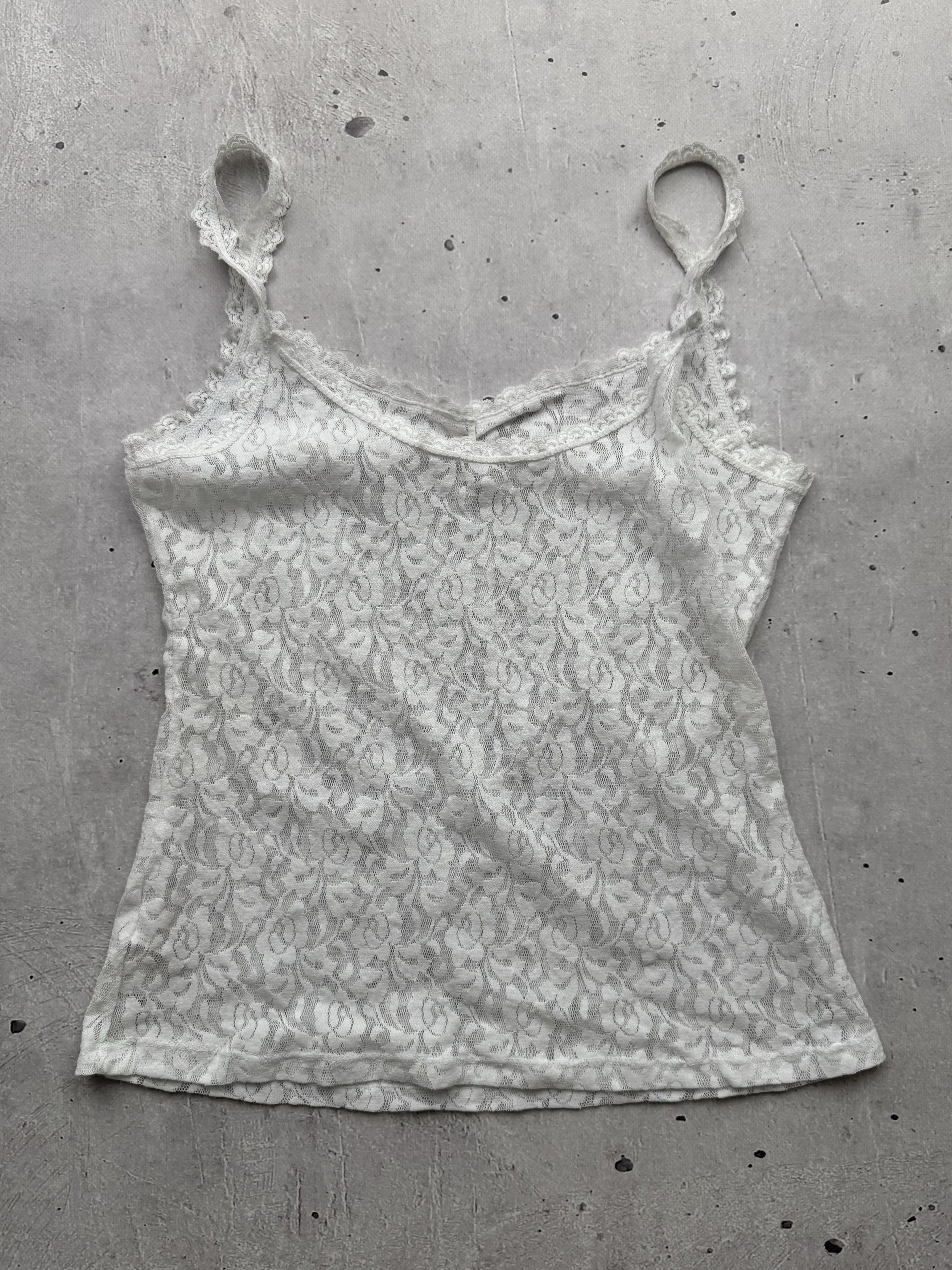 Japanese Brand × Vintage Vintage Lace Mesh Tank Top Size S / US 4 / IT 40 - 5 Thumbnail