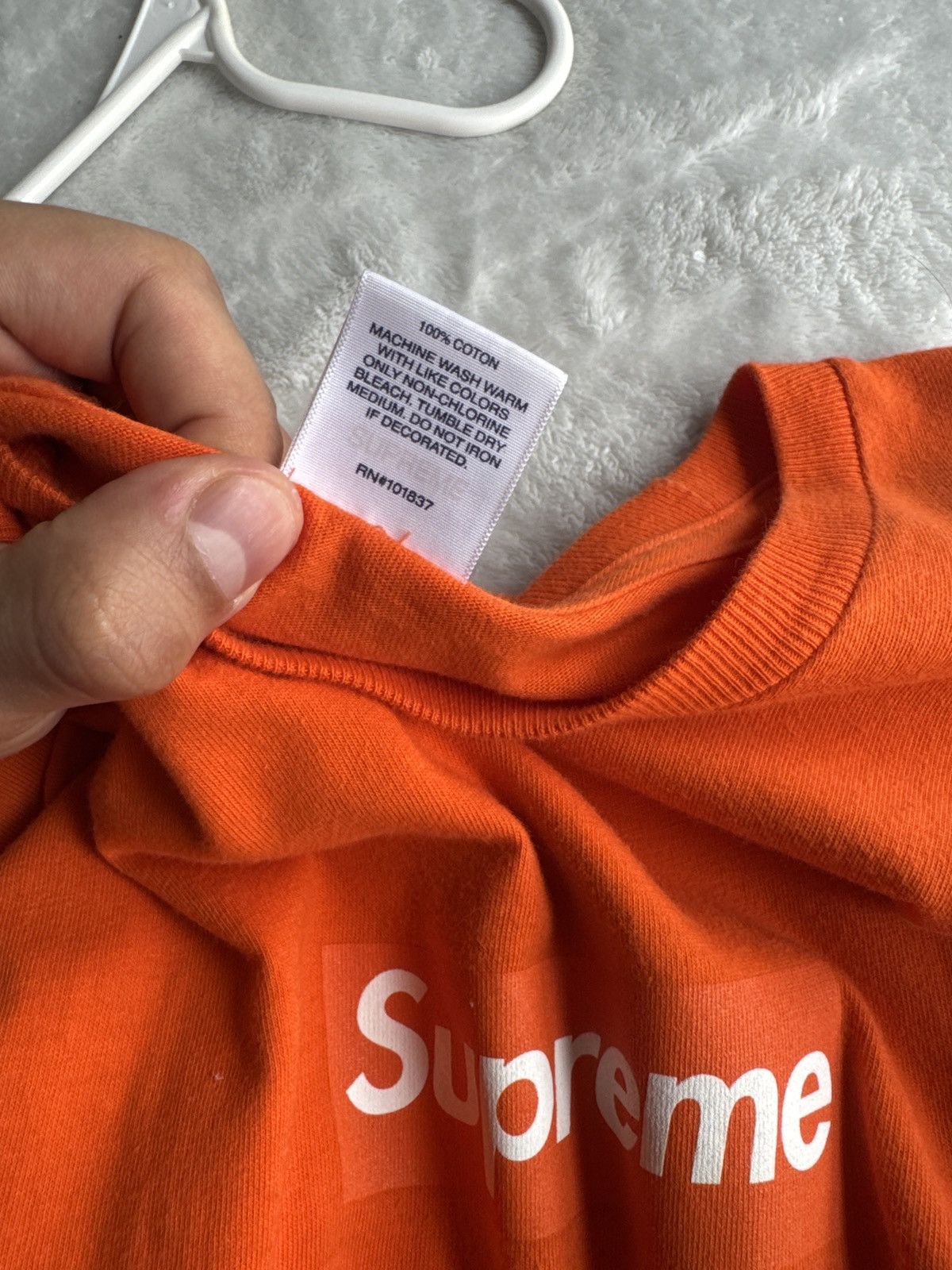 Supreme Supreme Orange L/S box logo Size US L / EU 52-54 / 3 - 4 Thumbnail