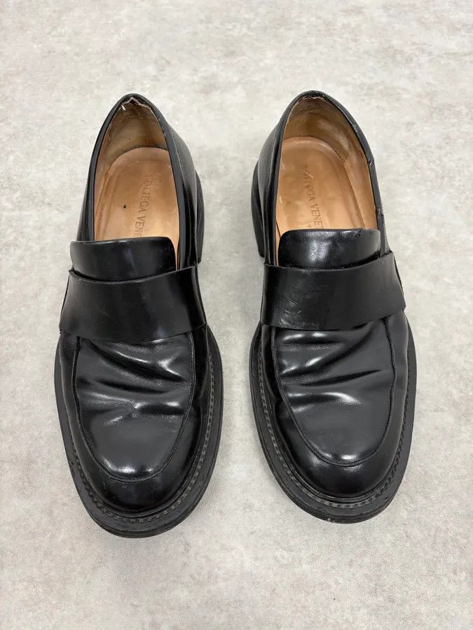 Bottega Veneta 2000s Bottega Veneta Black Leather Loafers Size US 9 / EU 42 - 2 Thumbnail