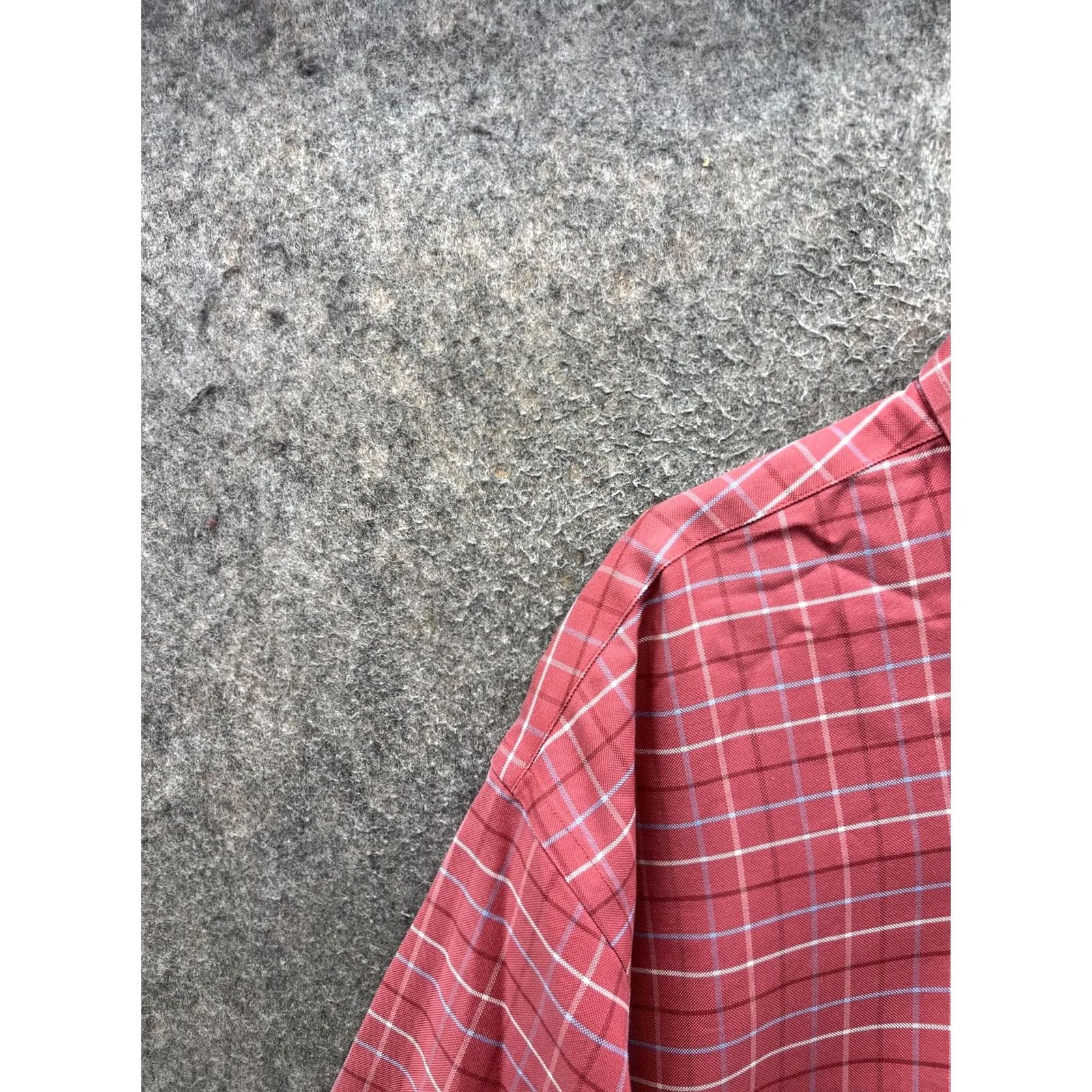 Brooks Brothers Brooks Brothers Dress Shirt Mens XL Red Plaid Non Iron Supima Cotton Long Sleeve Size 46R - 7 Thumbnail