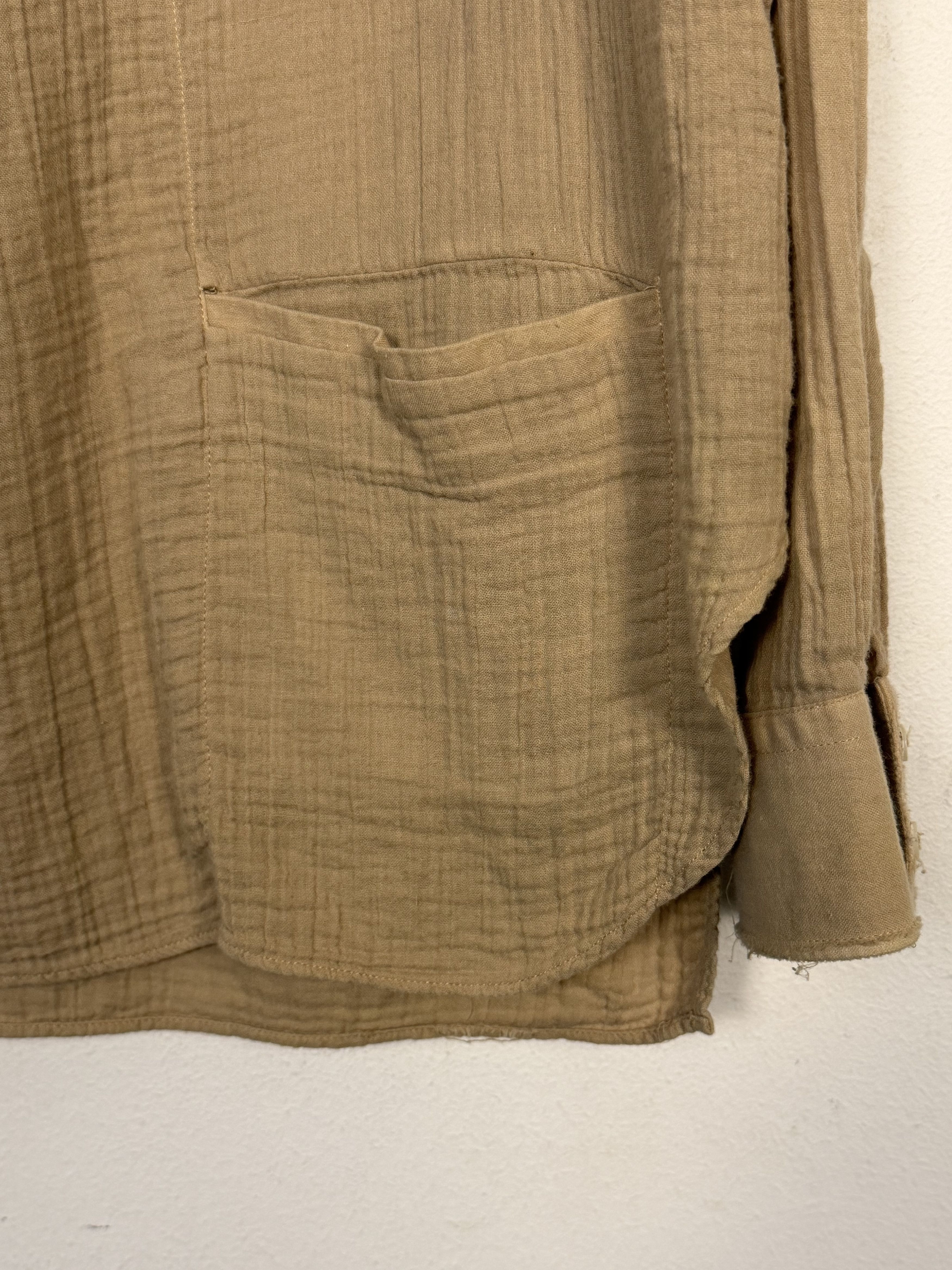 Balmain Archival Crinkled Cotton Safari Tunic Size US M / EU 48-50 / 2 - 5 Thumbnail
