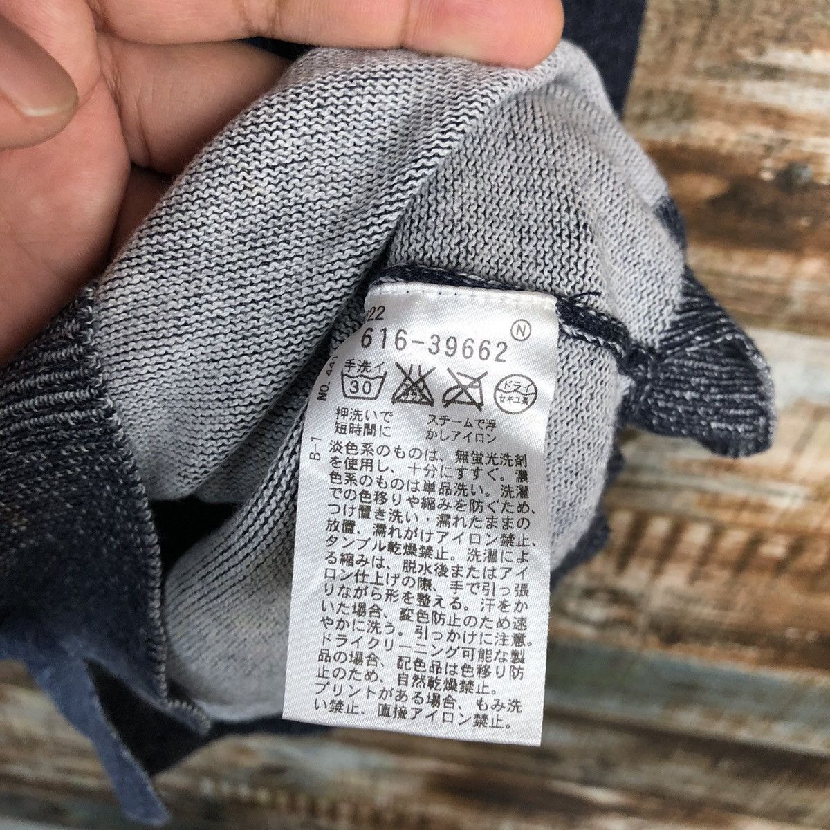 Homespun Knitwear × Japanese Brand × Takeo Kikuchi TK Shop Dark Blue Knitwear #A1544 Size US L / EU 52-54 / 3 - 12 Thumbnail