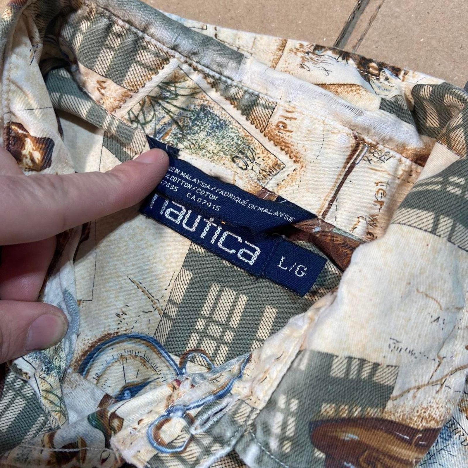 Nautica 90s button up long sleeve Size US XL / EU 56 / 4 - 3 Thumbnail