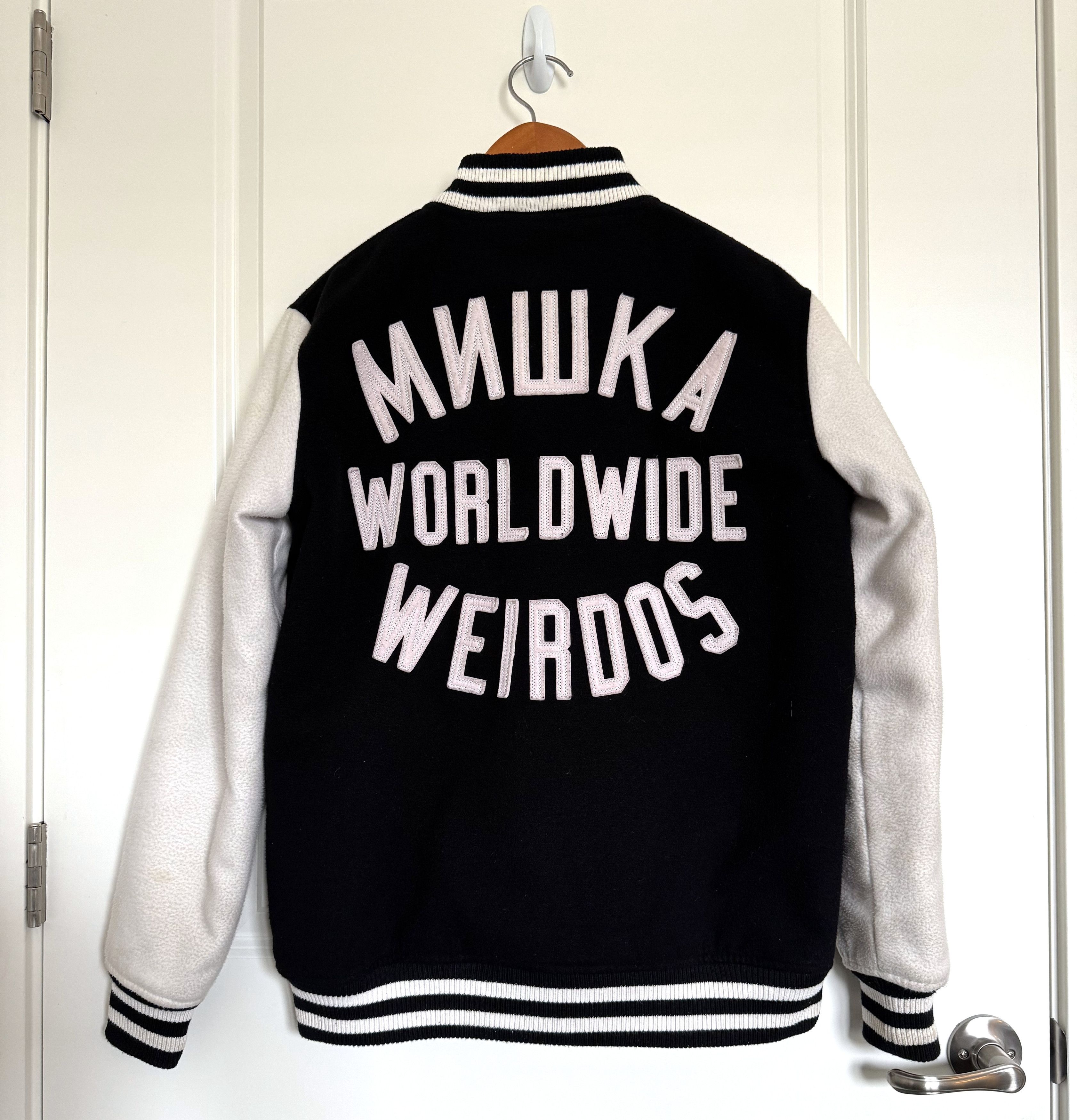 Mishka × Vintage MISHKA NYC Vintage Varsity Jacket Worldwide Weirdos Size M Size US M / EU 48-50 / 2 - 1 Thumbnail