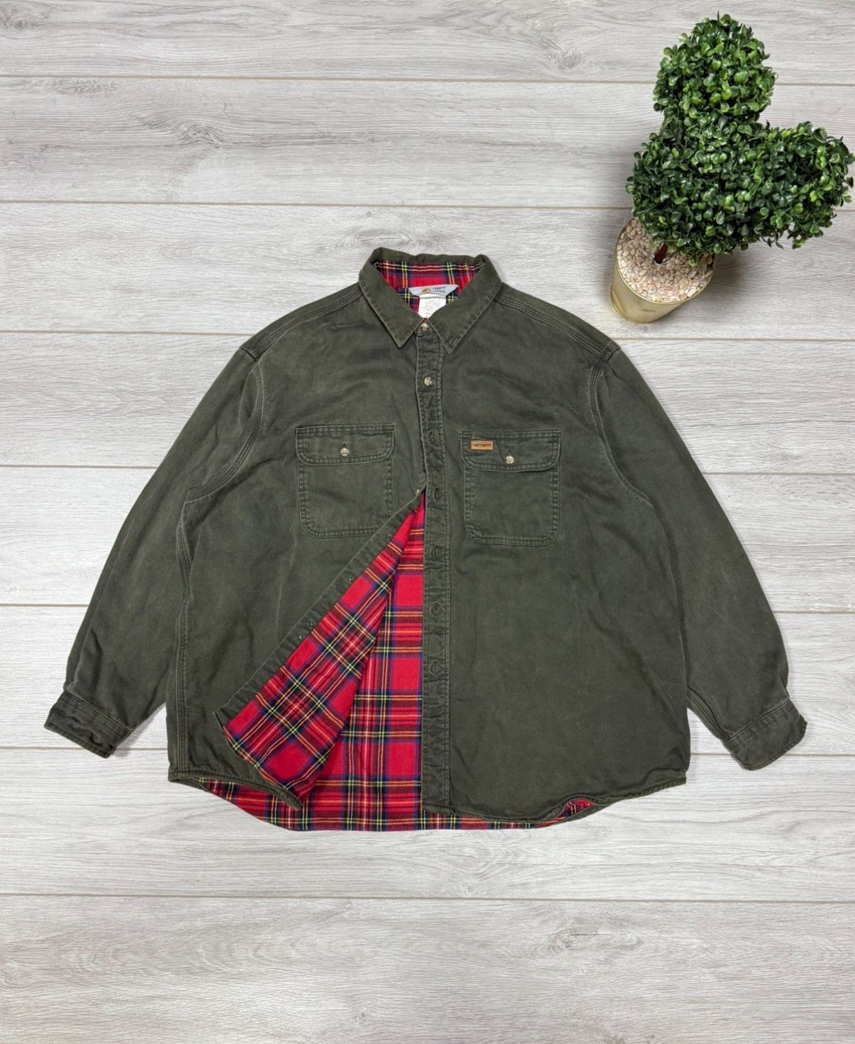 Carhartt Carhartt vintage work flannel buttons shirt insulated Size US XL / EU 56 / 4 - 1 Thumbnail