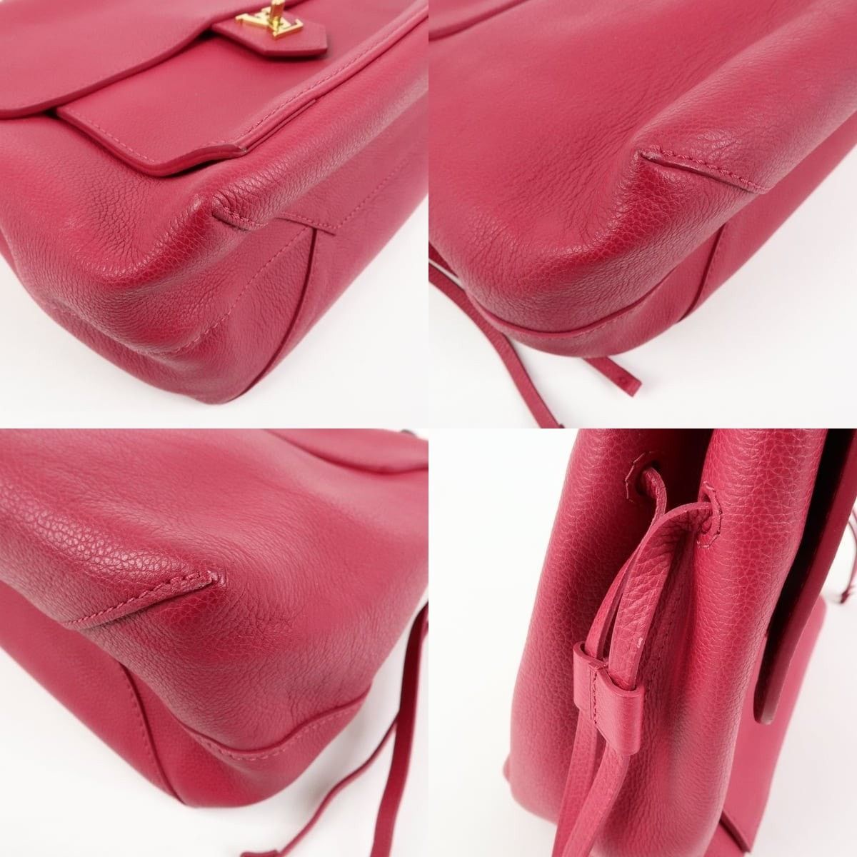 Louis Vuitton Louis Vuitton Lockme PM Leather Shoulder Bag Pink Size ONE SIZE - 5 Thumbnail
