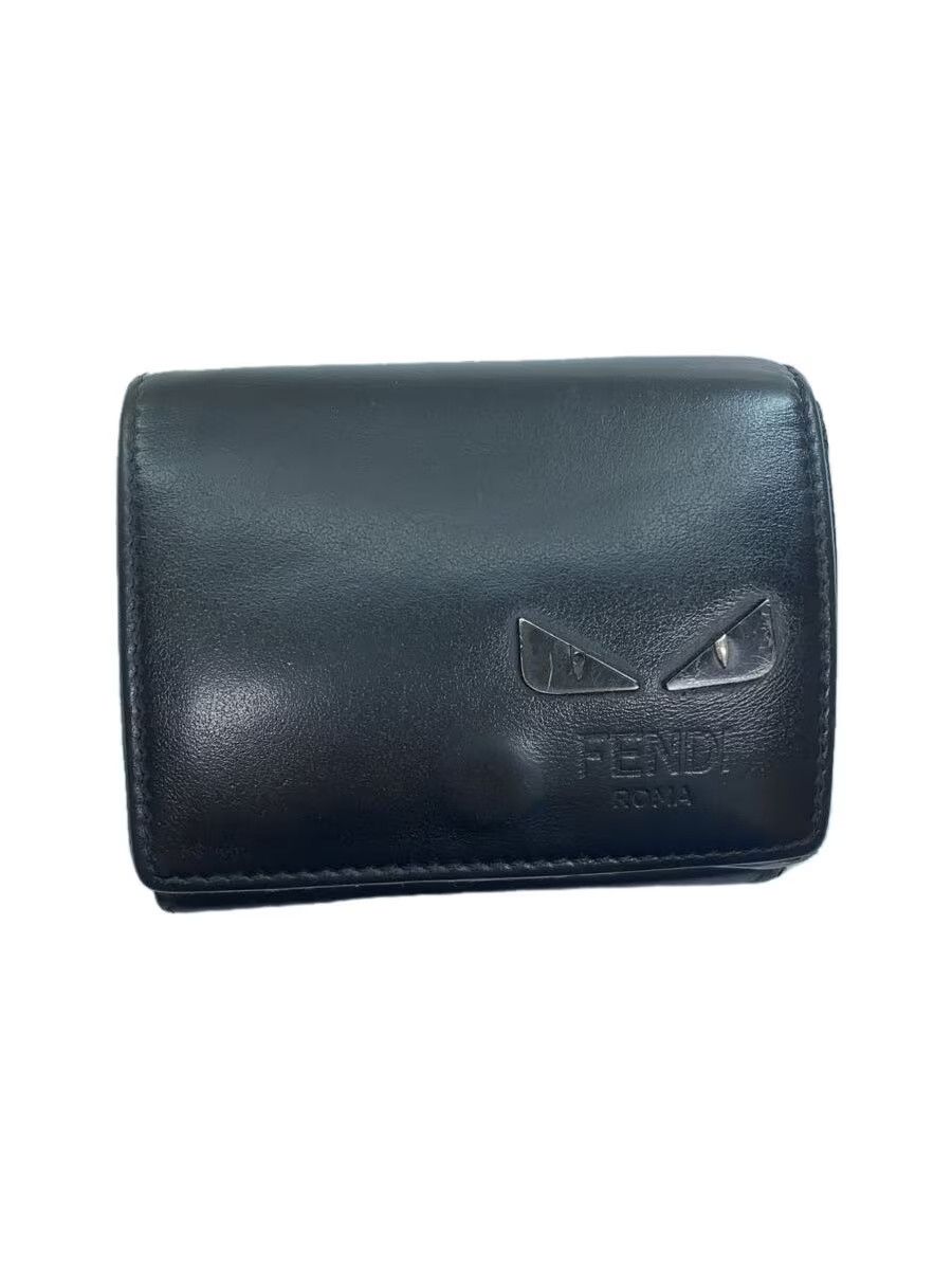 Fendi Fendi Leather Bi-Fold Wallet Black Size ONE SIZE - 1 Thumbnail
