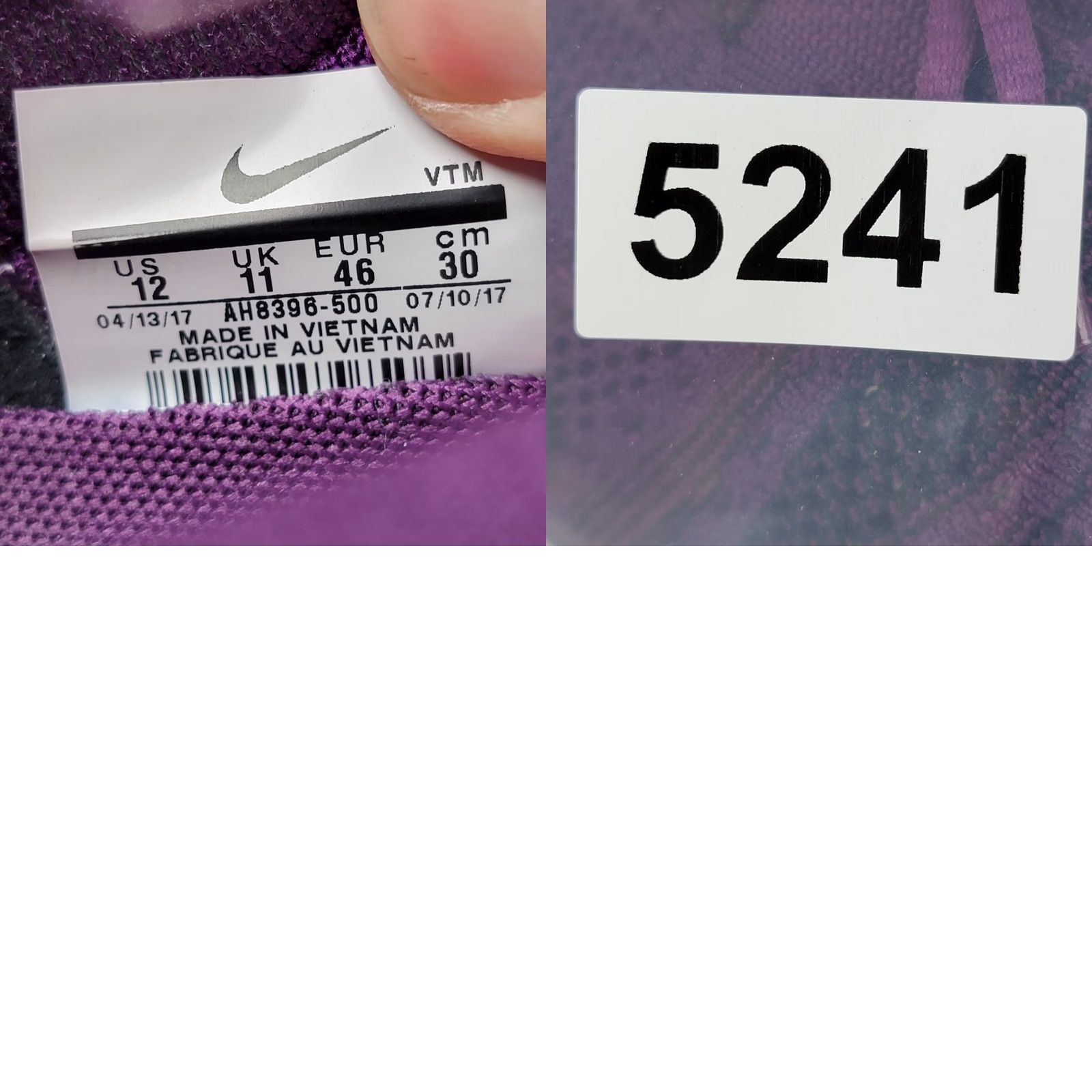 Nike Nike Flyknit Trainer Men Nike Flyknit Racer Trainer Night Purple AH8396-500 Size 12 Mens Rare Purple Running Shoes Size ONE SIZE - 9 Thumbnail