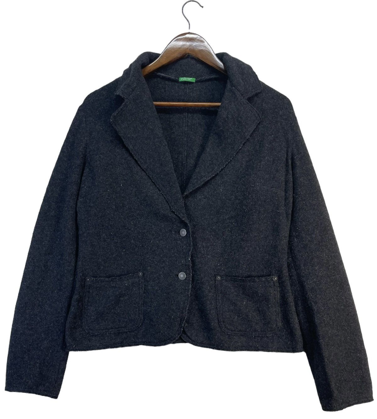 Vintage Vintage United Colour of Benetton Wool Blazer With Button Size 38L - 1 Thumbnail
