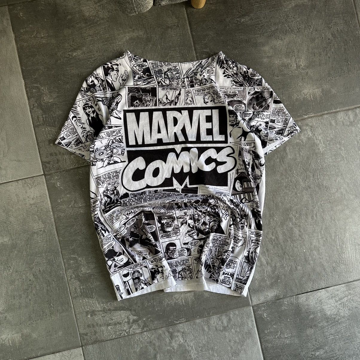 Marvel Comics × Vintage Vintage Marvel Comics T-shirts Overprinted Y2K DC Cartoon Size US S / EU 44-46 / 1 - 1 Thumbnail