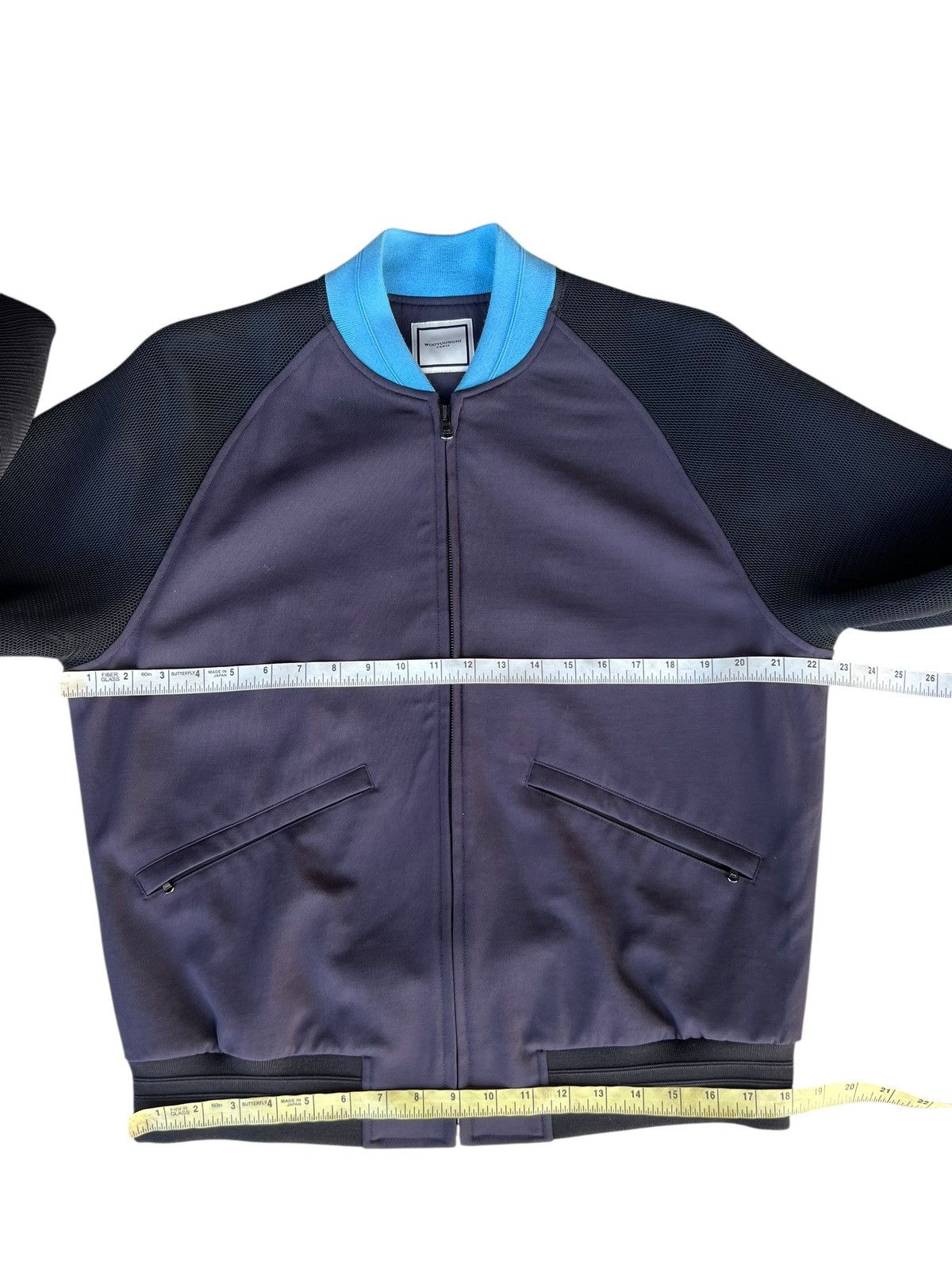 Wooyoungmi Wooyoungmi Paris Mesh Sleeve Wool Bomber Jacket Size US M / EU 48-50 / 2 - 4 Thumbnail