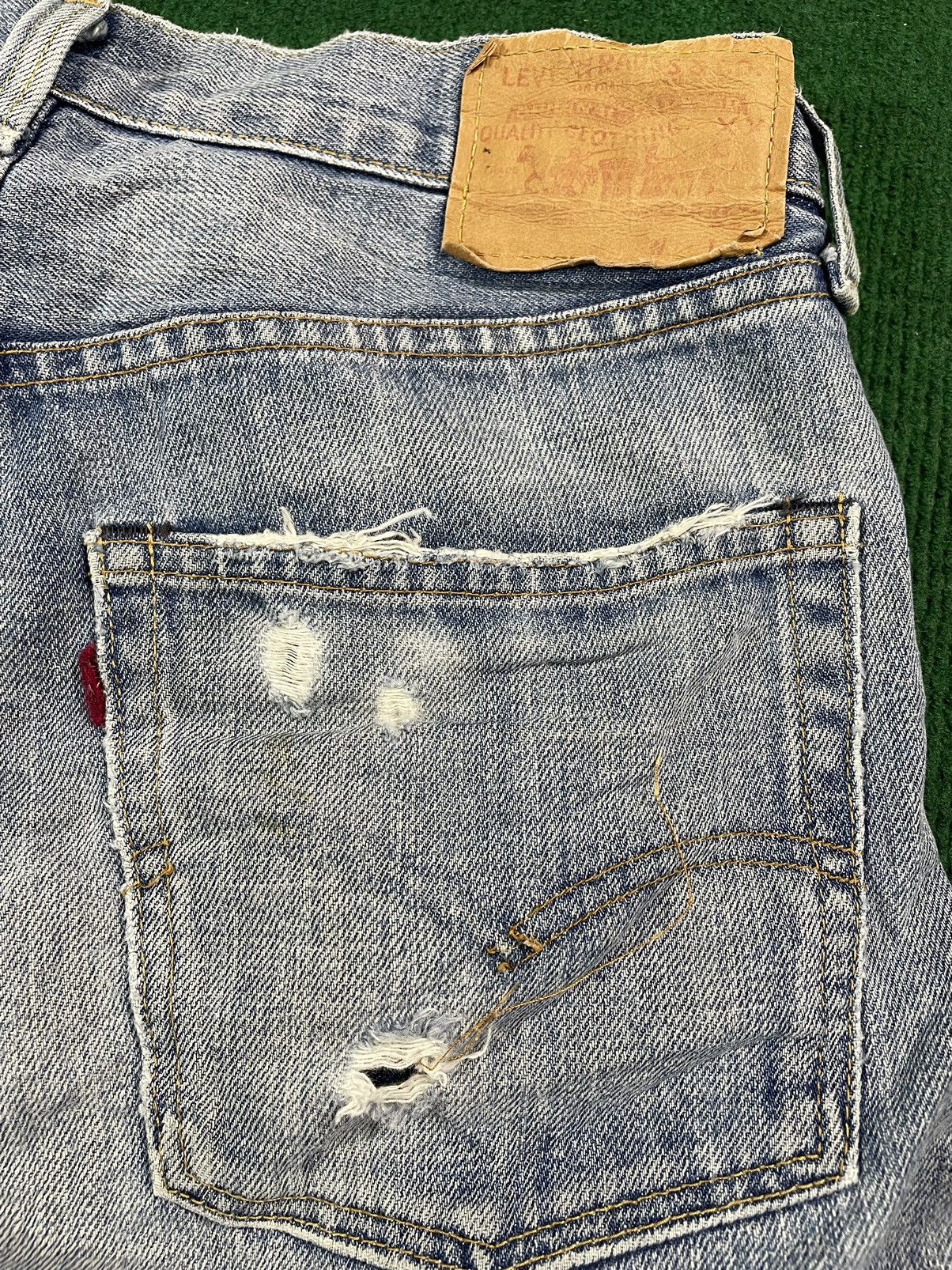 Levi's Levis Vintage Distressed Big E Selvage Japan Size US 31 - 7 Thumbnail