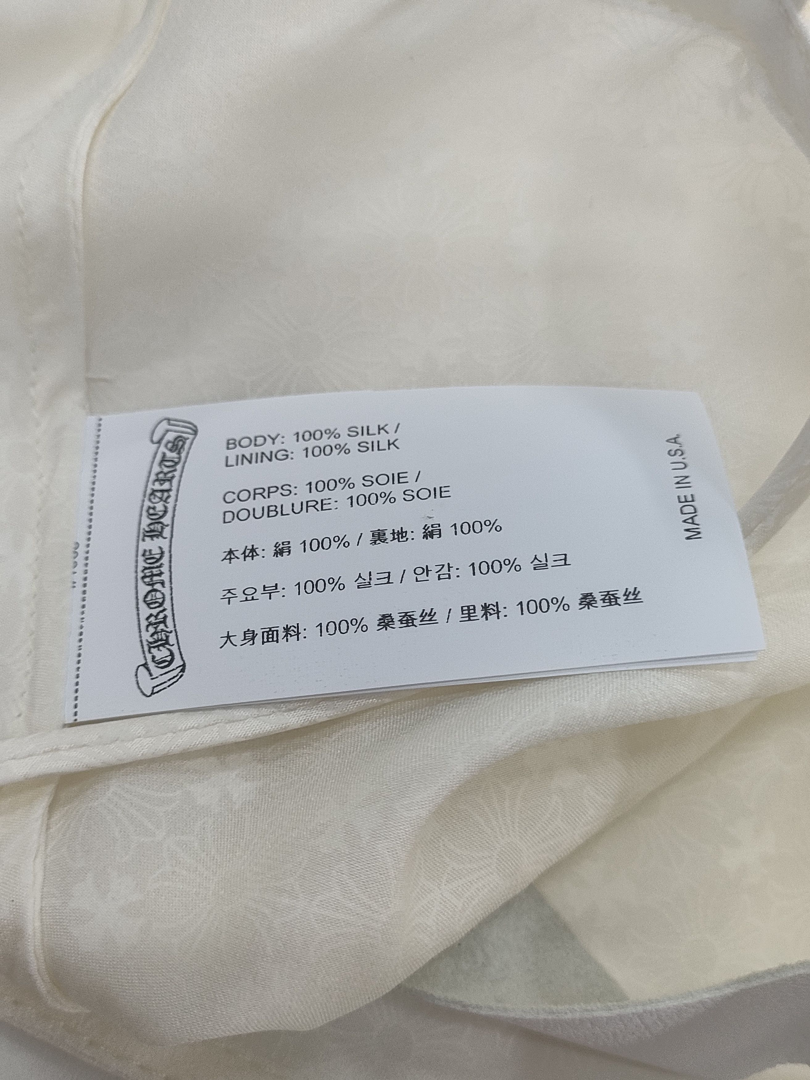 Chrome Hearts Chrome Hearts Tonal Monogram Cross Pattern Silk Tanktop Size S / US 4 / IT 40 - 7 Thumbnail