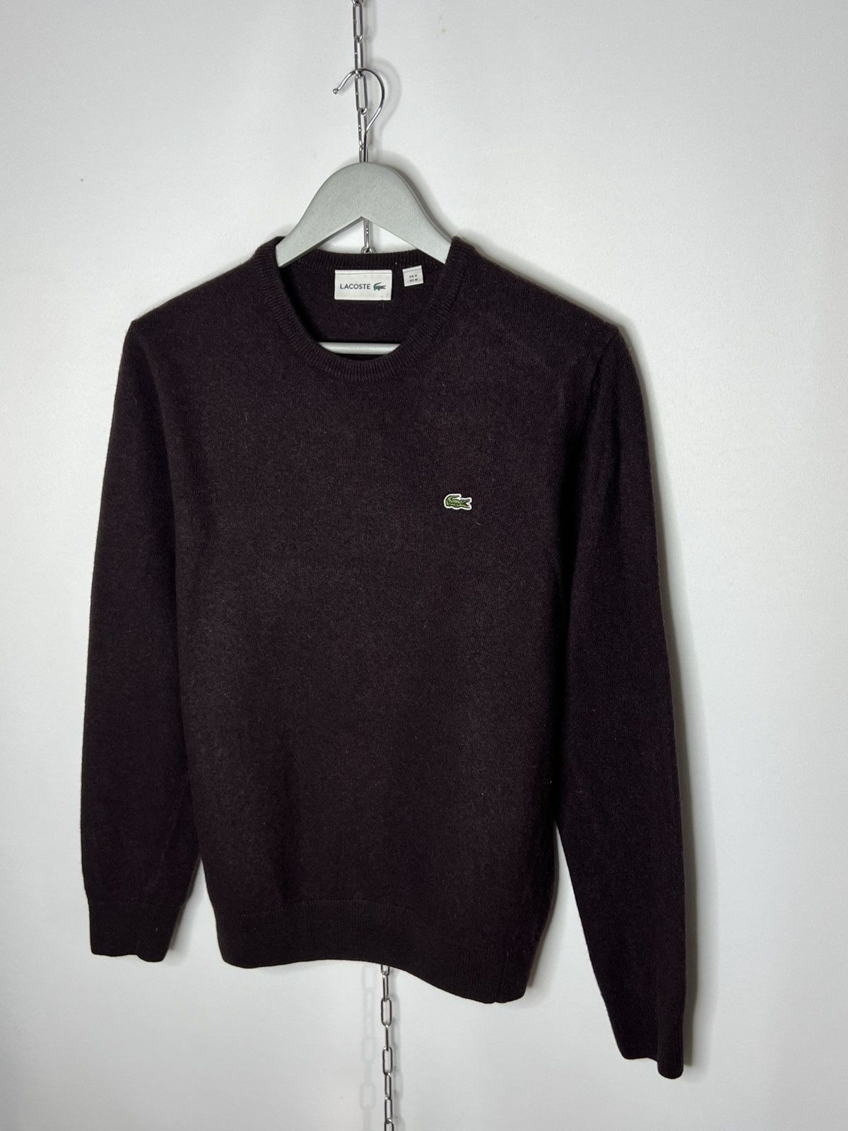 Lacoste 🐊 Lacoste Luxury Pure New Wool Sweater Jumper Pullover 🐊 Size US M / EU 48-50 / 2 - 2 Thumbnail