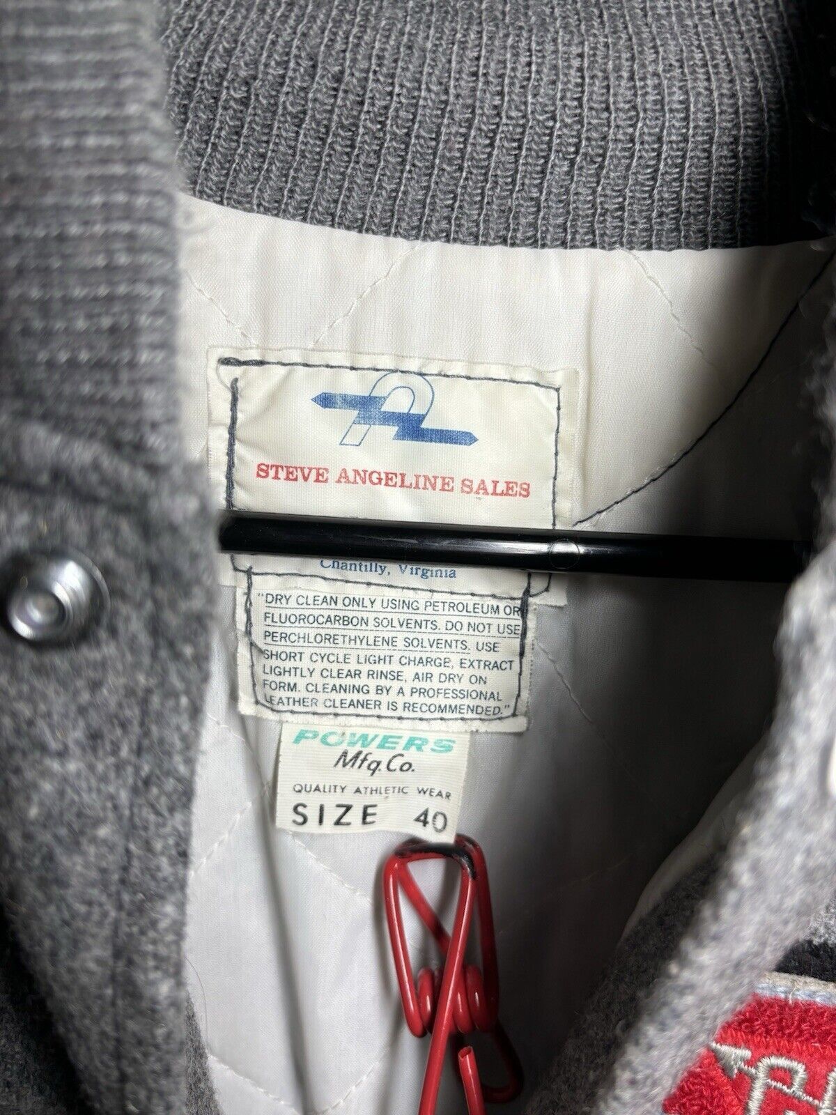 Other Vintage Athletics Letterman Varsity Jacket 89 Powers Sz 40 Size US M / EU 48-50 / 2 - 4 Thumbnail