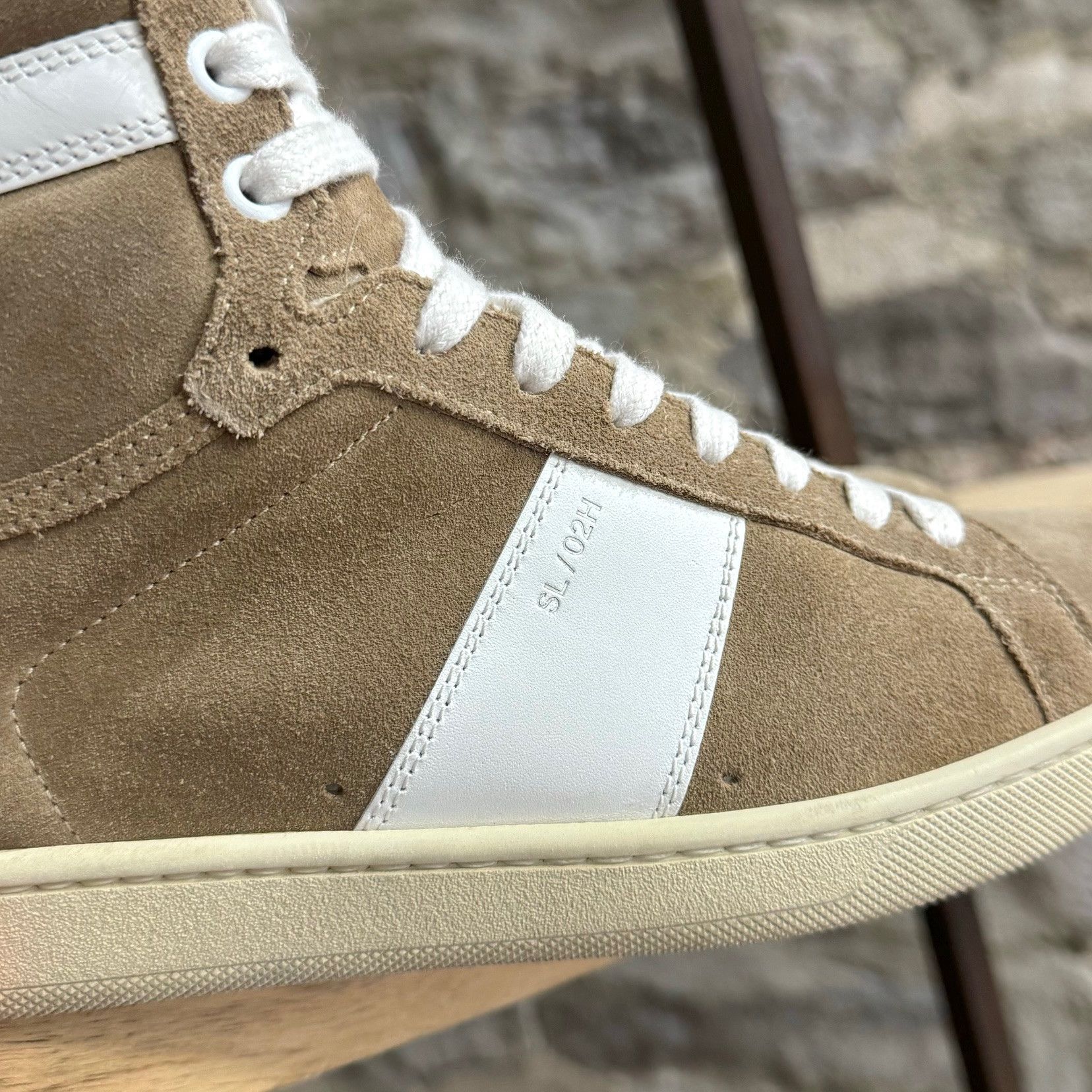 Saint Laurent Paris Saint Laurent Paris Tan Suede High-Top Sneakers Size US 7 / EU 40 - 4 Thumbnail
