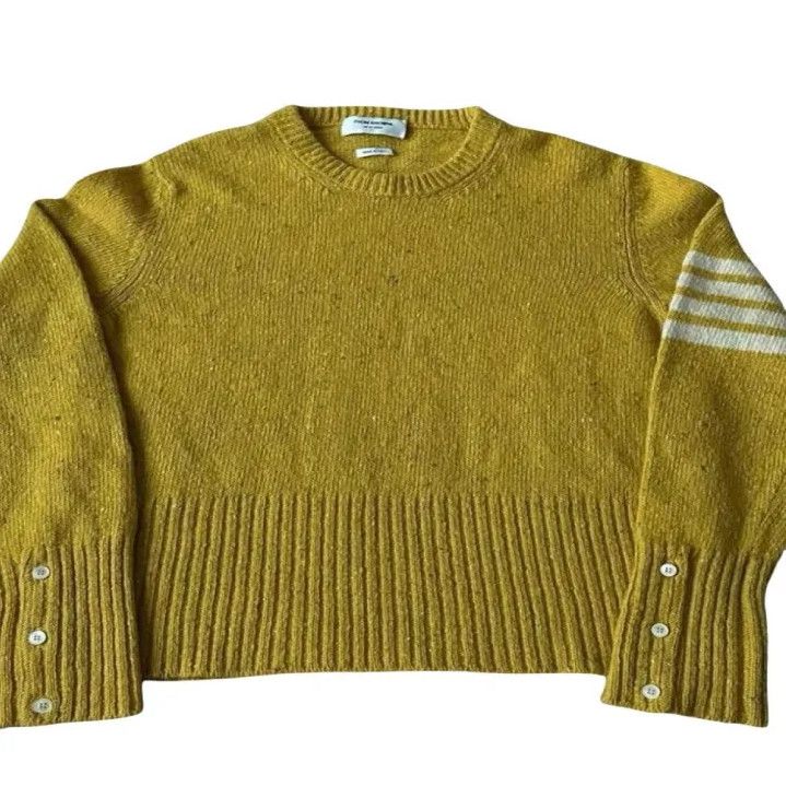 Thom Browne Classic Knitted Sweater with Stripes