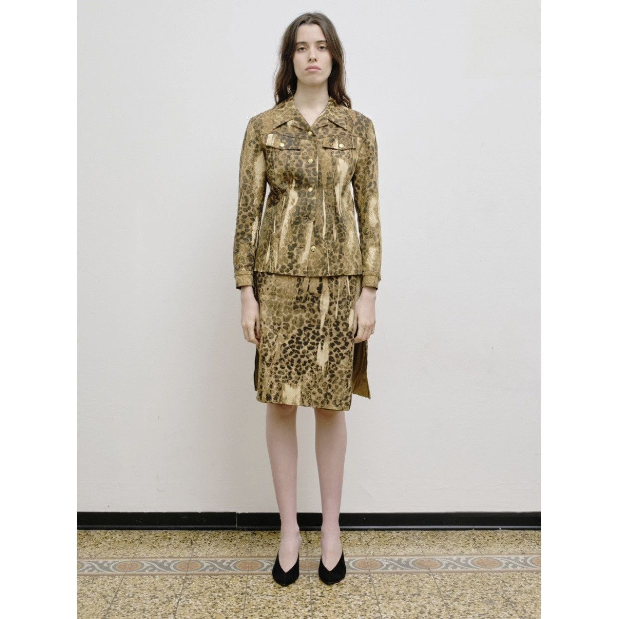 Dior × John Galliano Christian Dior by John Galliano animal print denim suit. Size S / US 4 / IT 40 - 2 Thumbnail