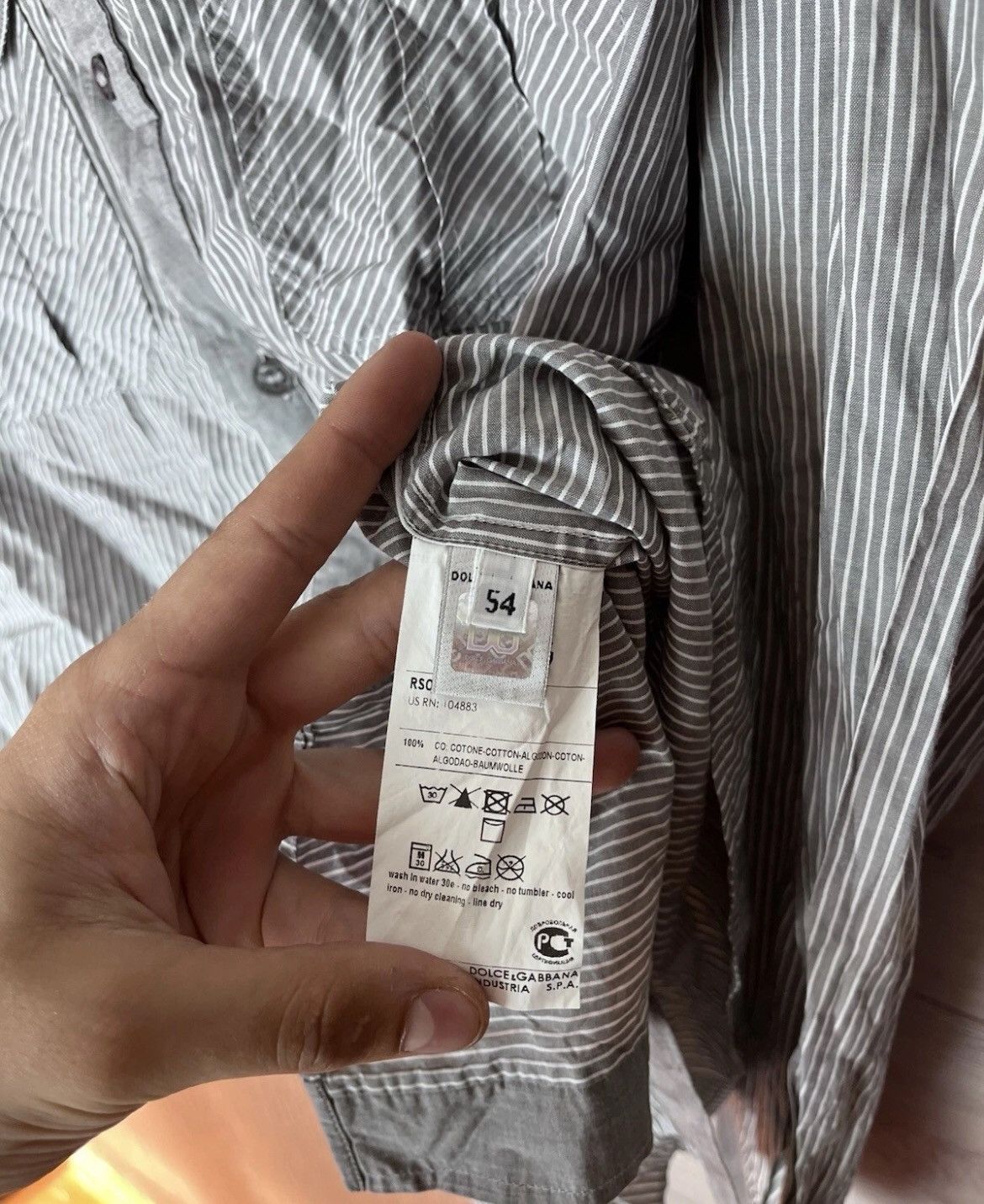Dolce & Gabbana Mens shirt Dolce & Gabbana size M Size US M / EU 48-50 / 2 - 8 Thumbnail