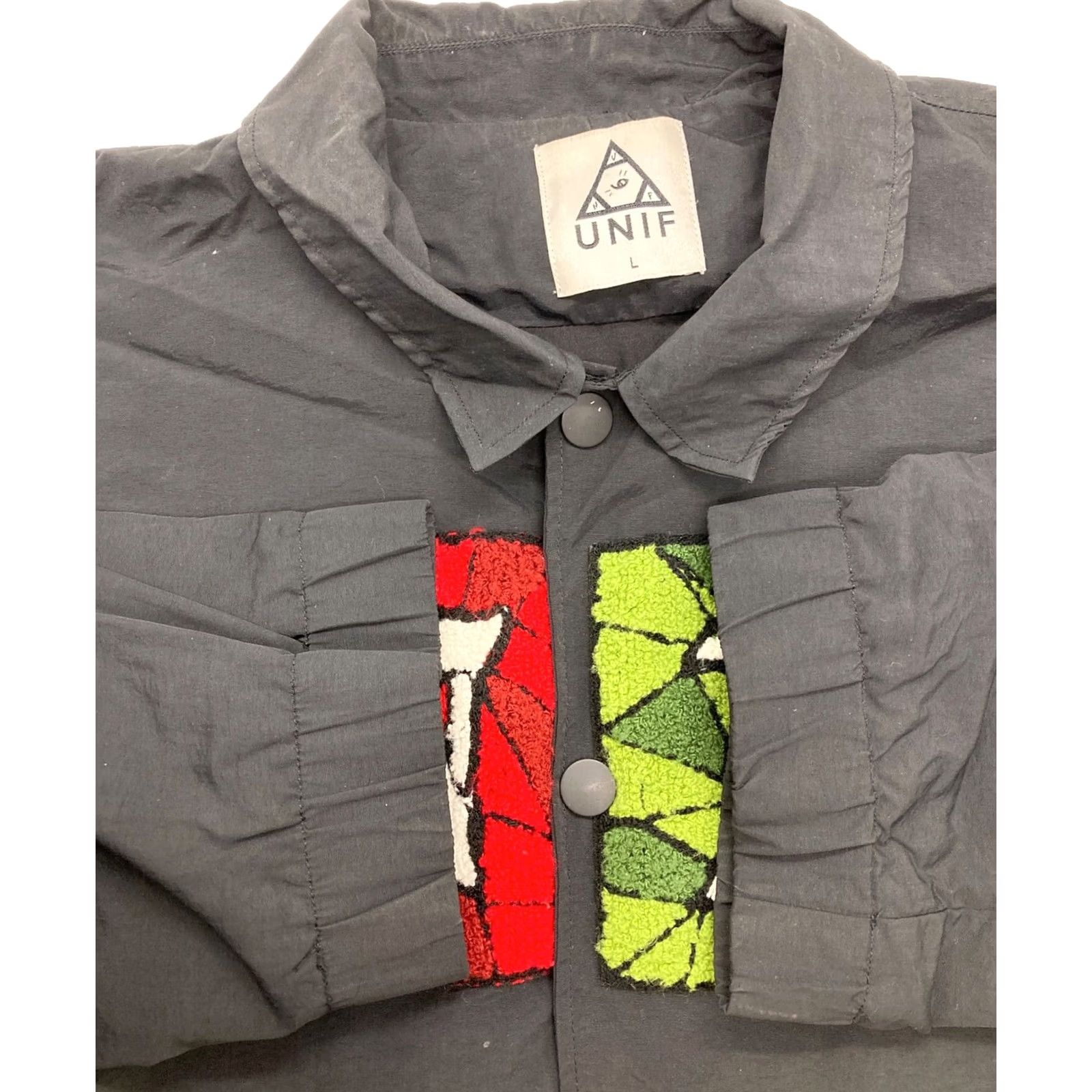 UNIF UNIF Coach Jacket Men L Black Jacket Size US L / EU 52-54 / 3 - 5 Thumbnail