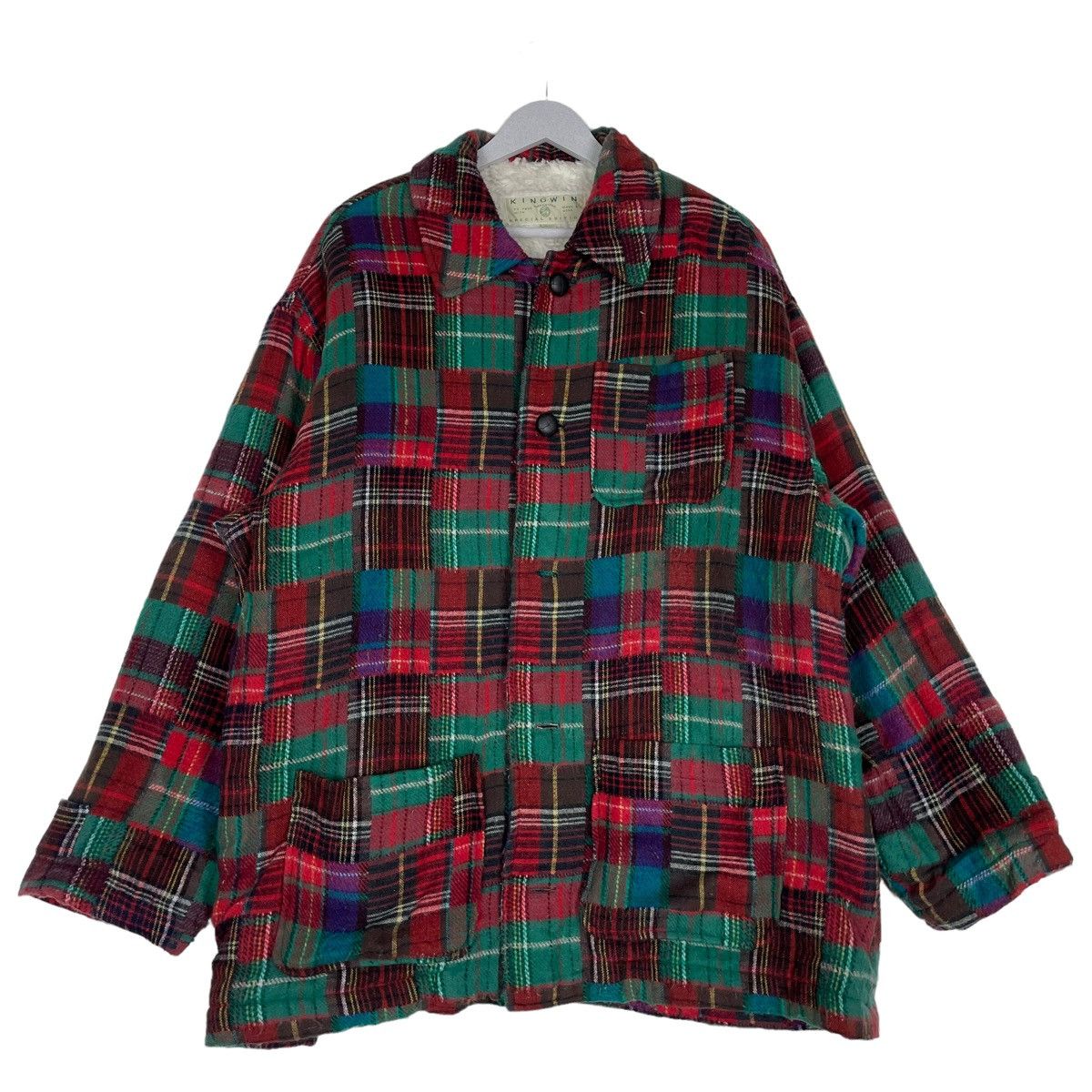 45rpm × Indigo × Japanese Brand 💥KINGWIN PATCHWORK WORKER INSPIRED KAPITAL Size US XXL / EU 58 / 5 - 2 Thumbnail