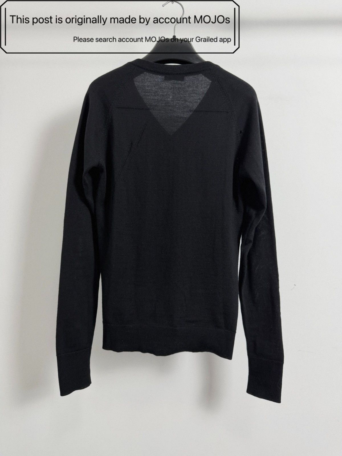 Dior Sz XS Dior Homme 05AW V-neck Distressed Sweater mojos2121 Size US XS / EU 42 / 0 - 2 Thumbnail
