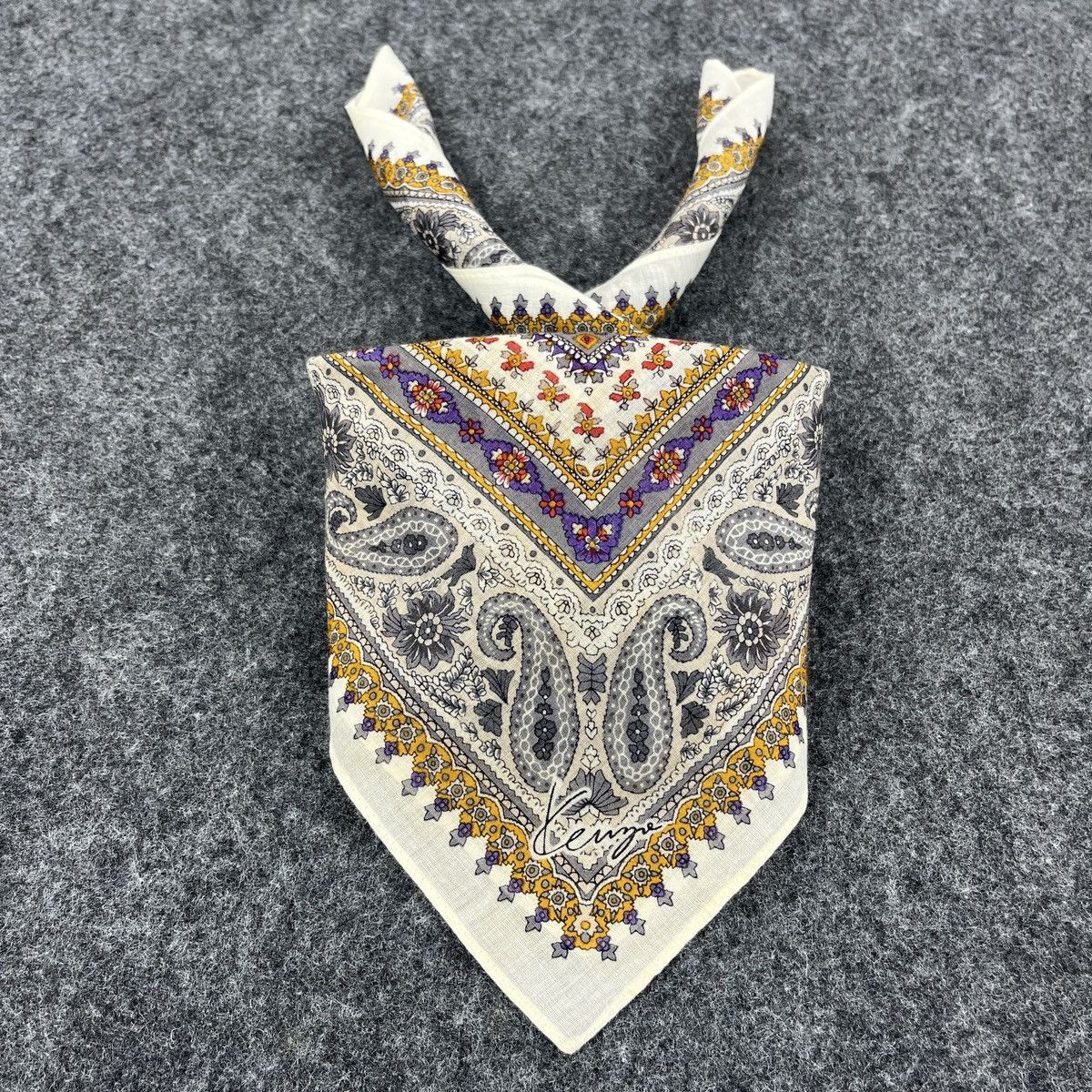 Kenzo Kenzo Paisley Handkerchief / Bandana / Neckerchief B220 Size ONE SIZE - 2 Thumbnail