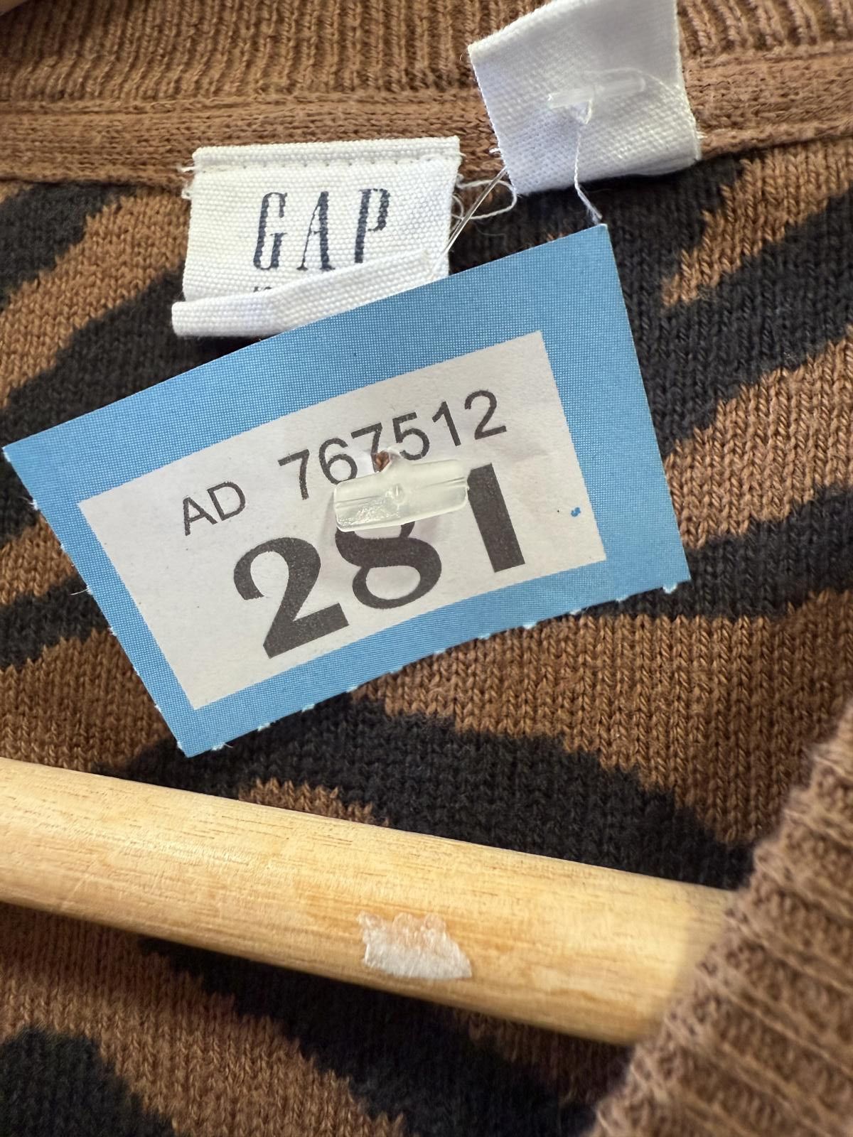 Designer GAP Kids Tiger Stripe Sweater Size Small (6-7) Size US S / EU 44-46 / 1 - 4 Thumbnail